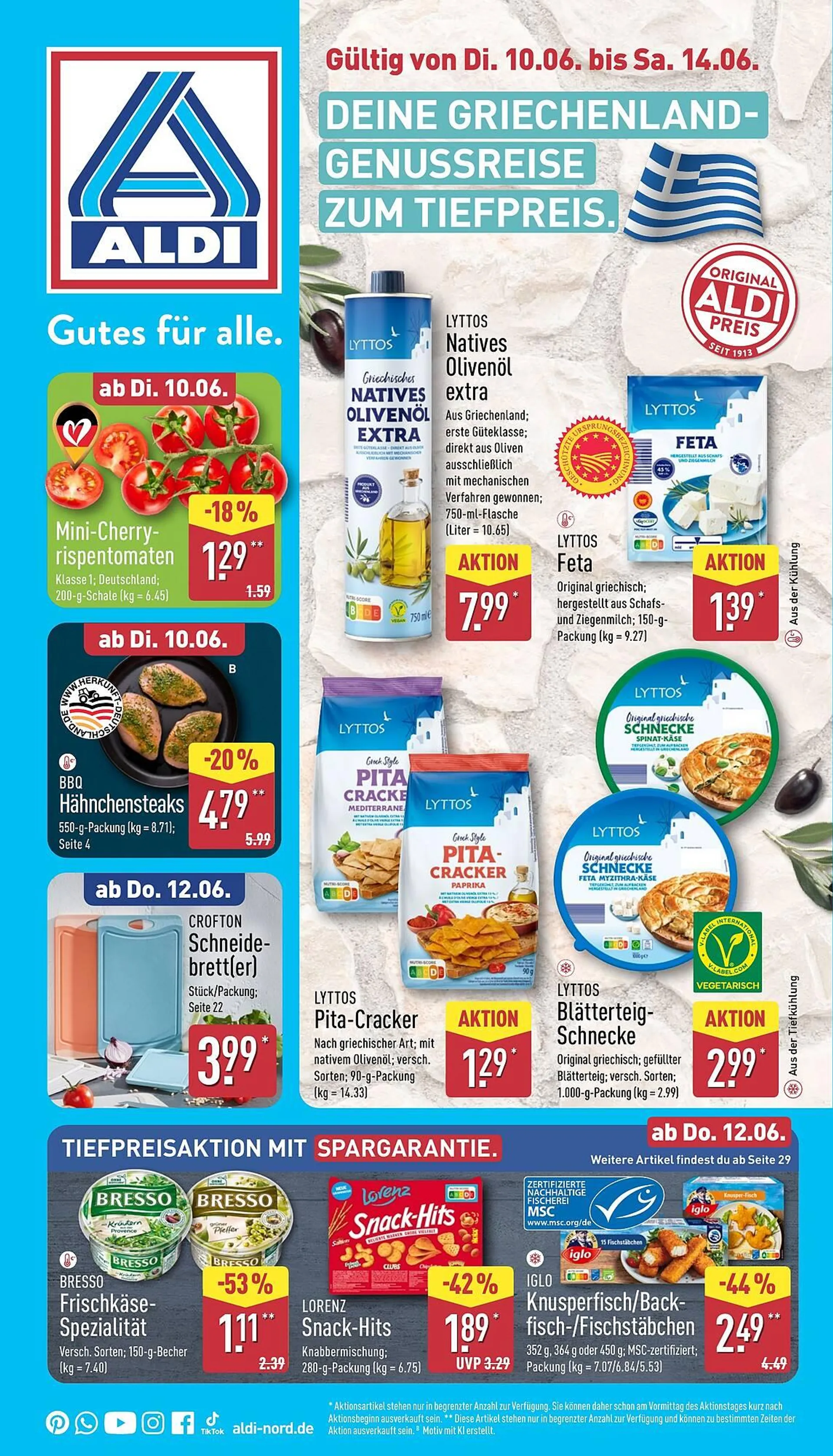 Aldi Nord Prospekt von 10. Juni bis 14. Juni 2025 - Prospekt seite 1