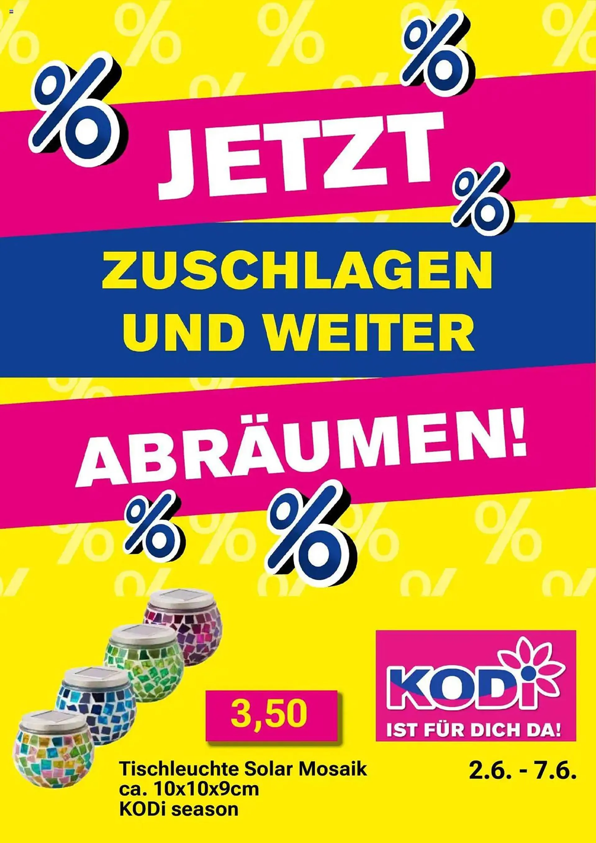 KODi Prospekt von 2. Juni bis 7. Juni 2025 - Prospekt seite 1