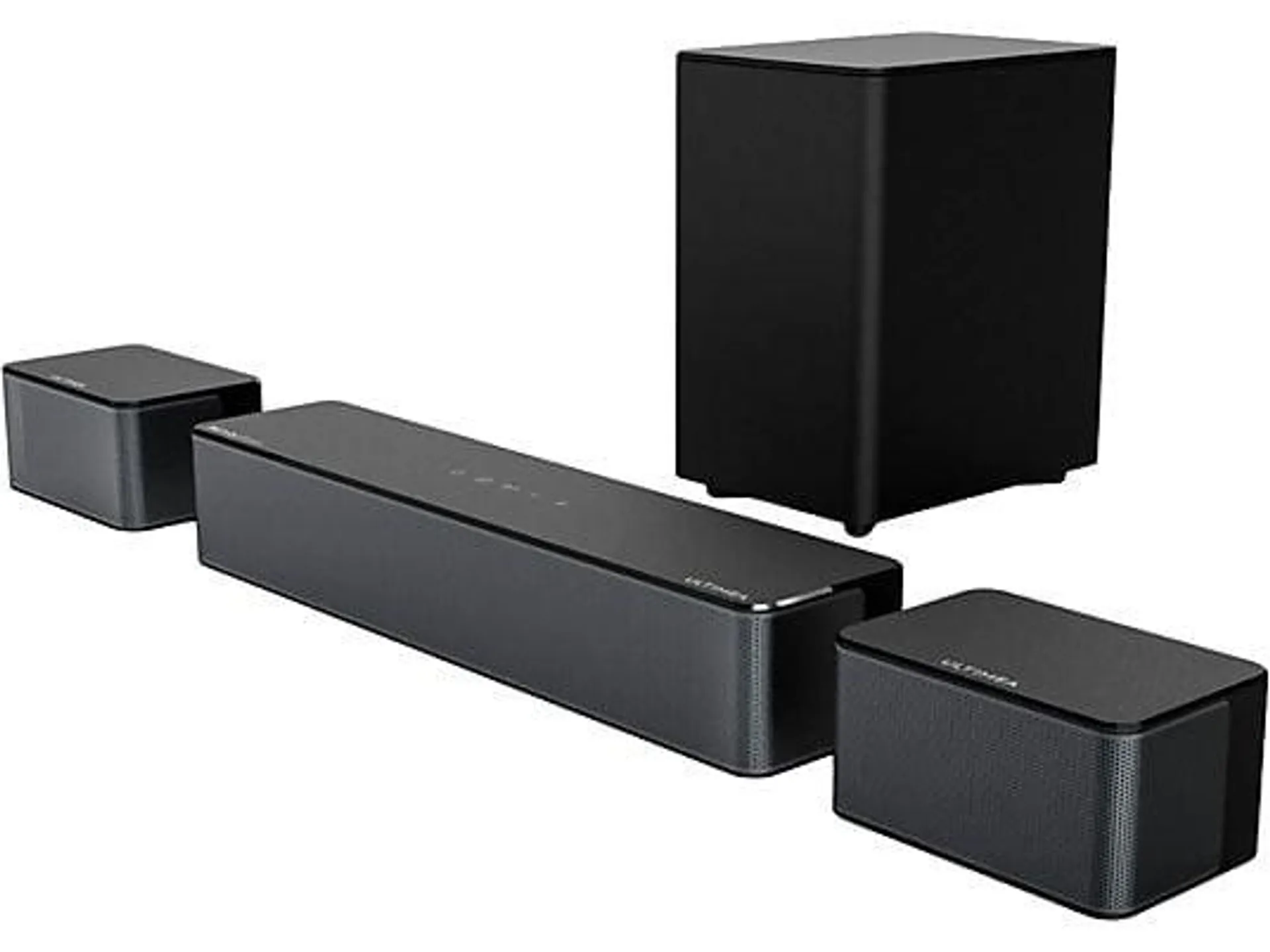 ULTIMEA Poseidon D60-5.1 Systeme mit Dolby Atmos und Subwoofer, Soundbar, Schwarz