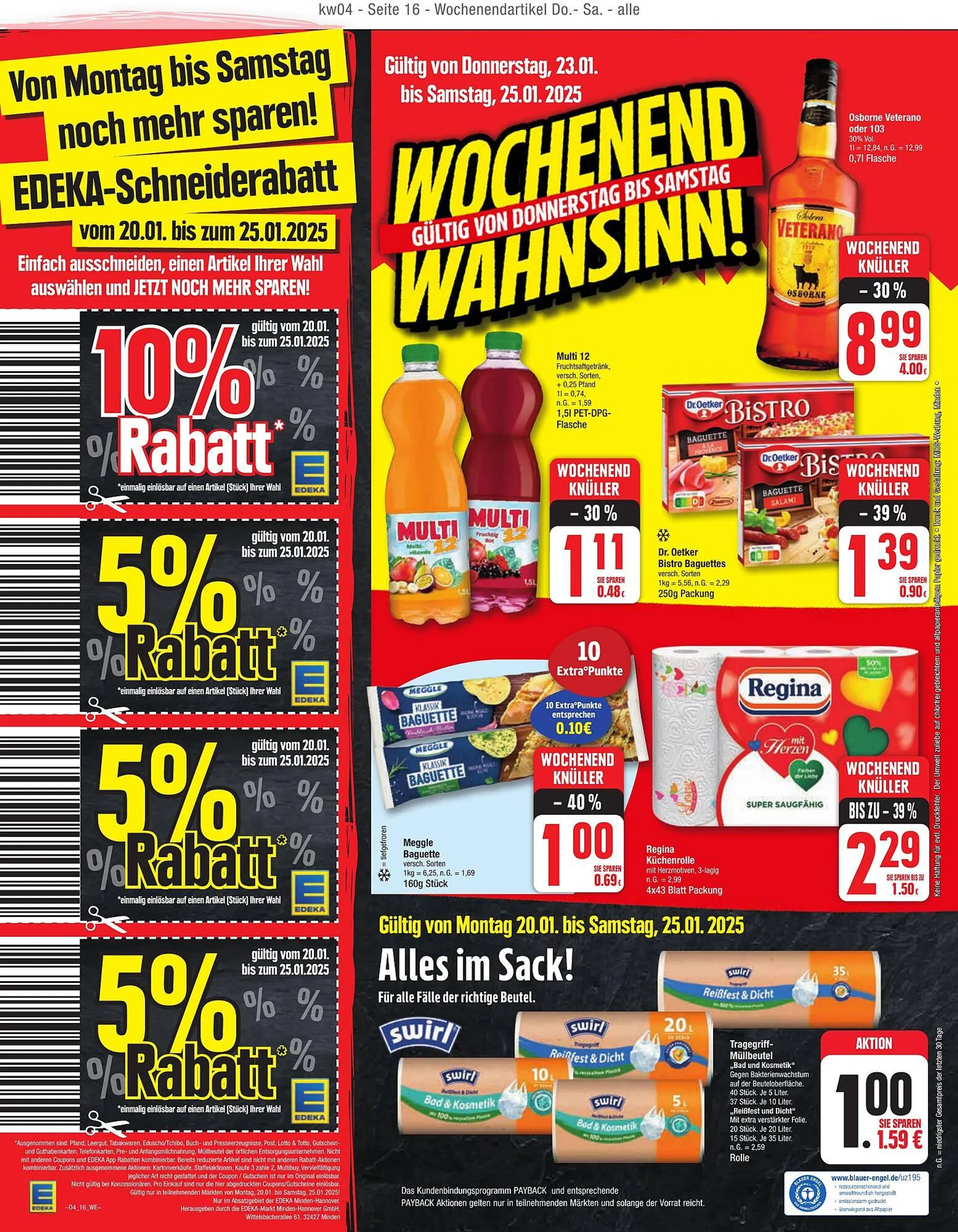 EDEKA Prospekt von 20. Januar bis 25. Januar 2025 - Prospekt seite 14