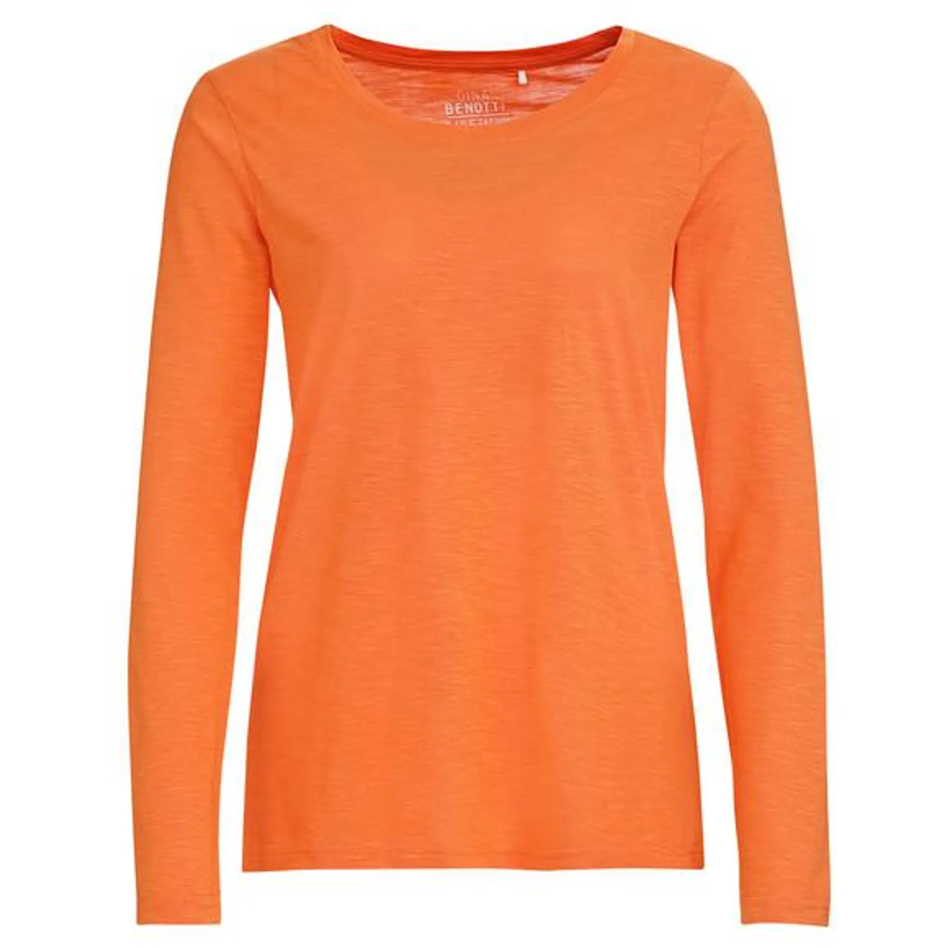 Damen Langarmshirt unifarben