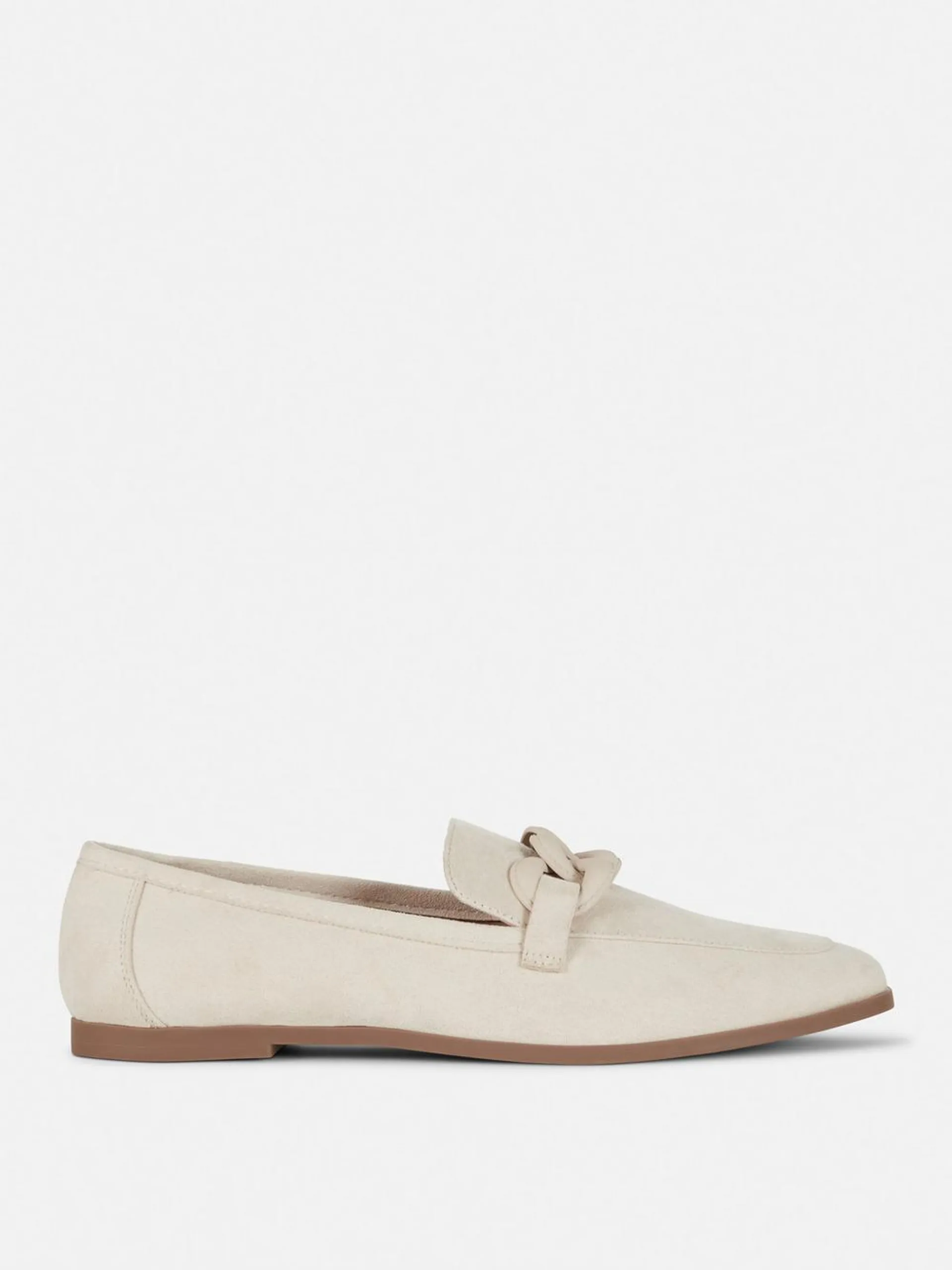 Loafer in Wildleder-Optik mit Schnalle