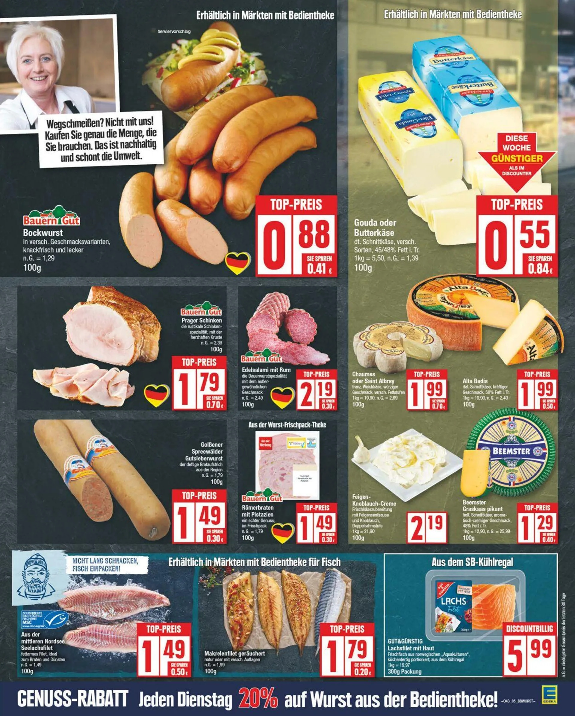 Edeka - Potsdam von 21. Oktober bis 26. Oktober 2024 - Prospekt seite 7