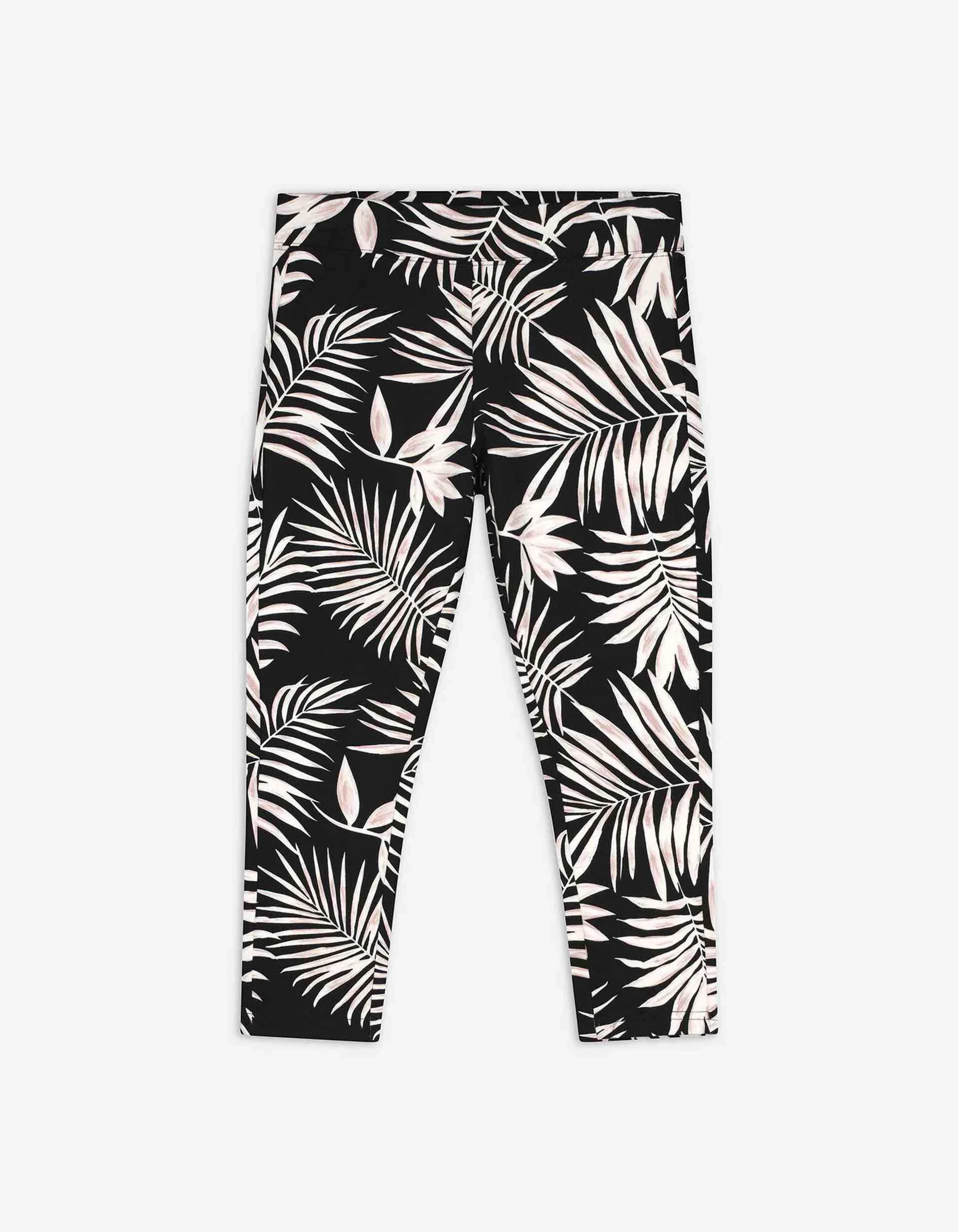 Leggings - Allover-Print - schwarz