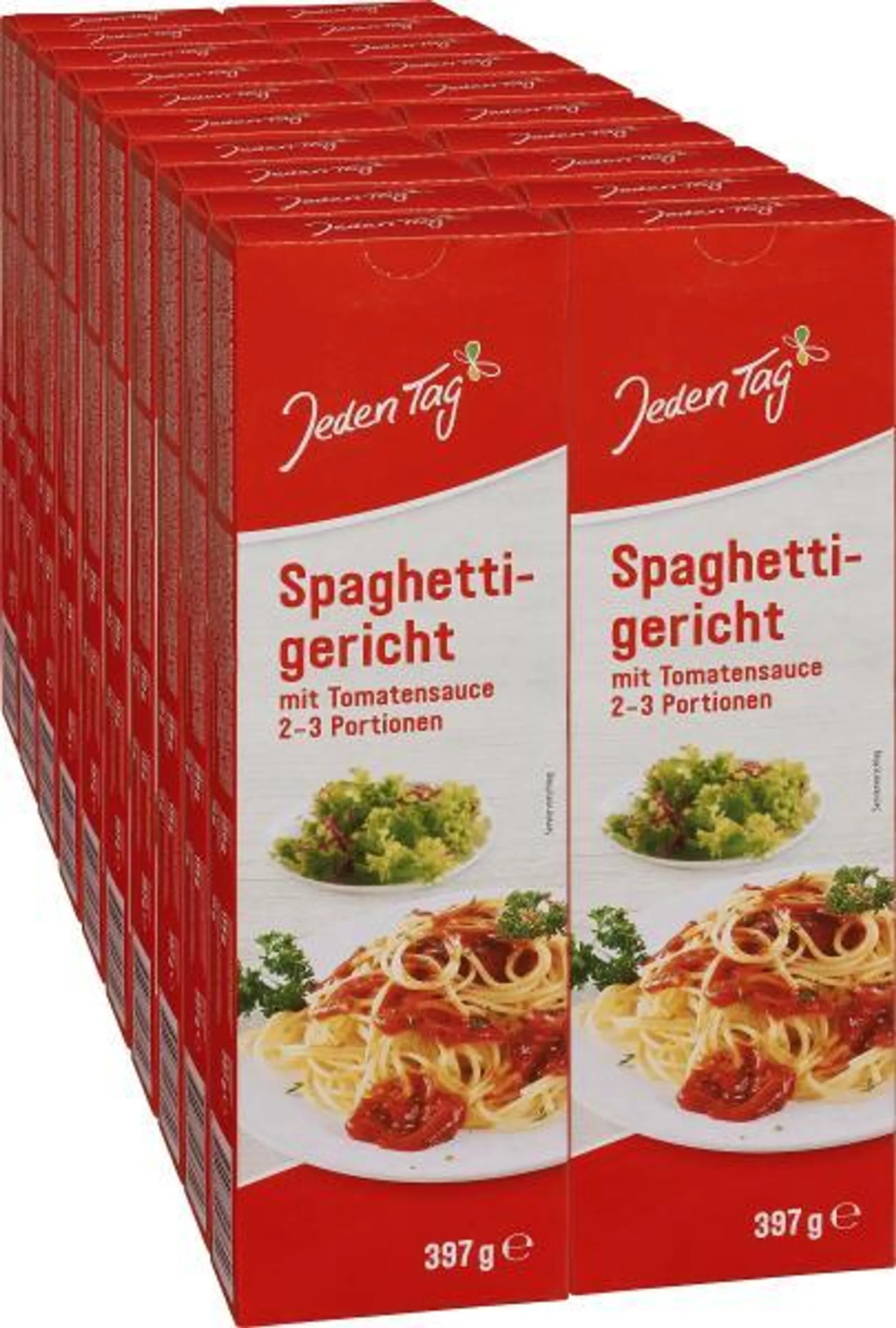 Jeden Tag Spaghetti-Gericht mit Tomaten-Sauce 20 x 0,40 kg