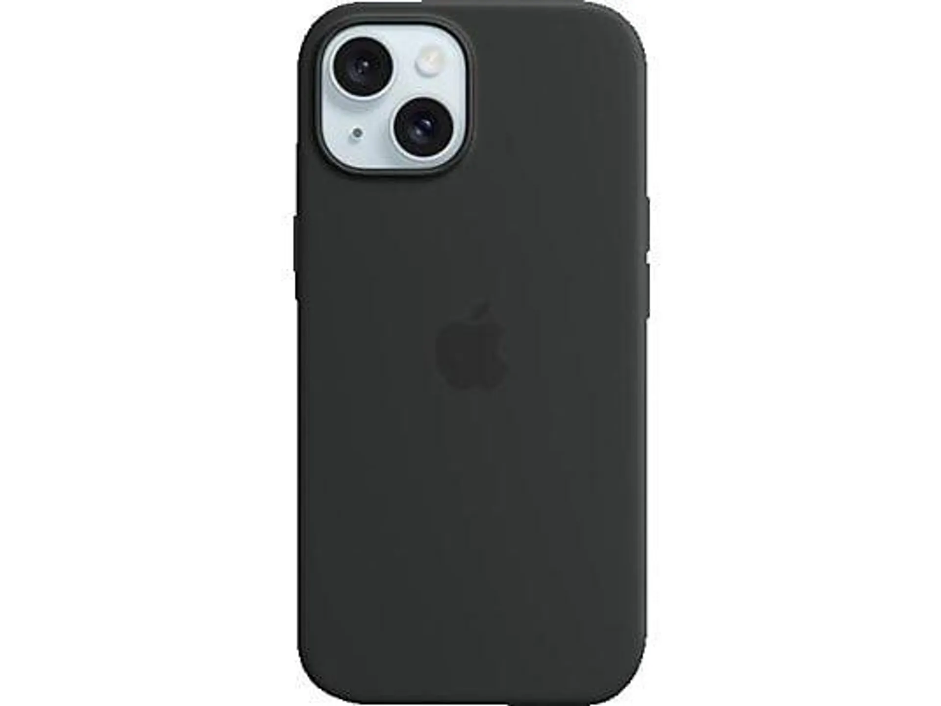 APPLE Silikon Case mit MagSafe, Backcover, Apple, iPhone 15, Black