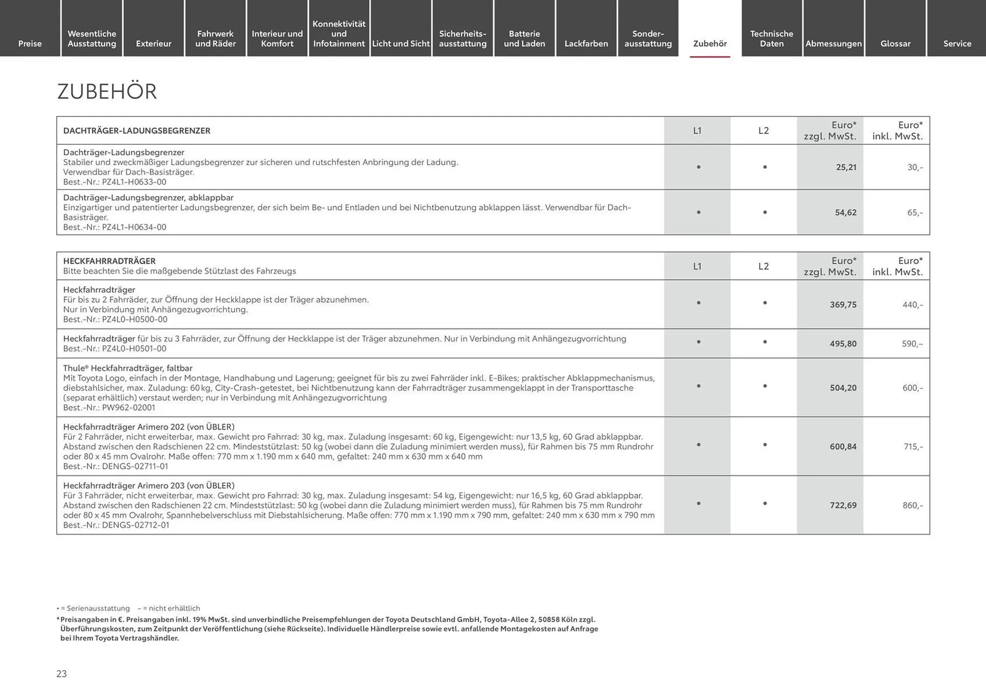 Toyota Prospekt von 12. Juni bis 12. Juni 2025 - Prospekt seite 23