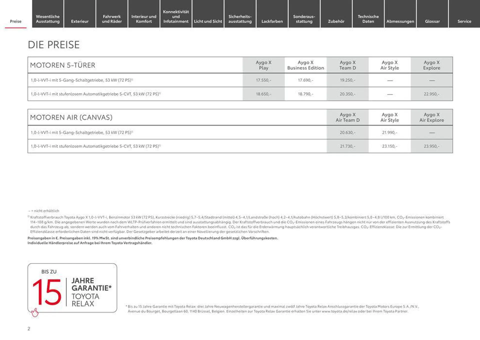 Toyota Aygo X von 3. April bis 3. April 2025 - Prospekt seite 2