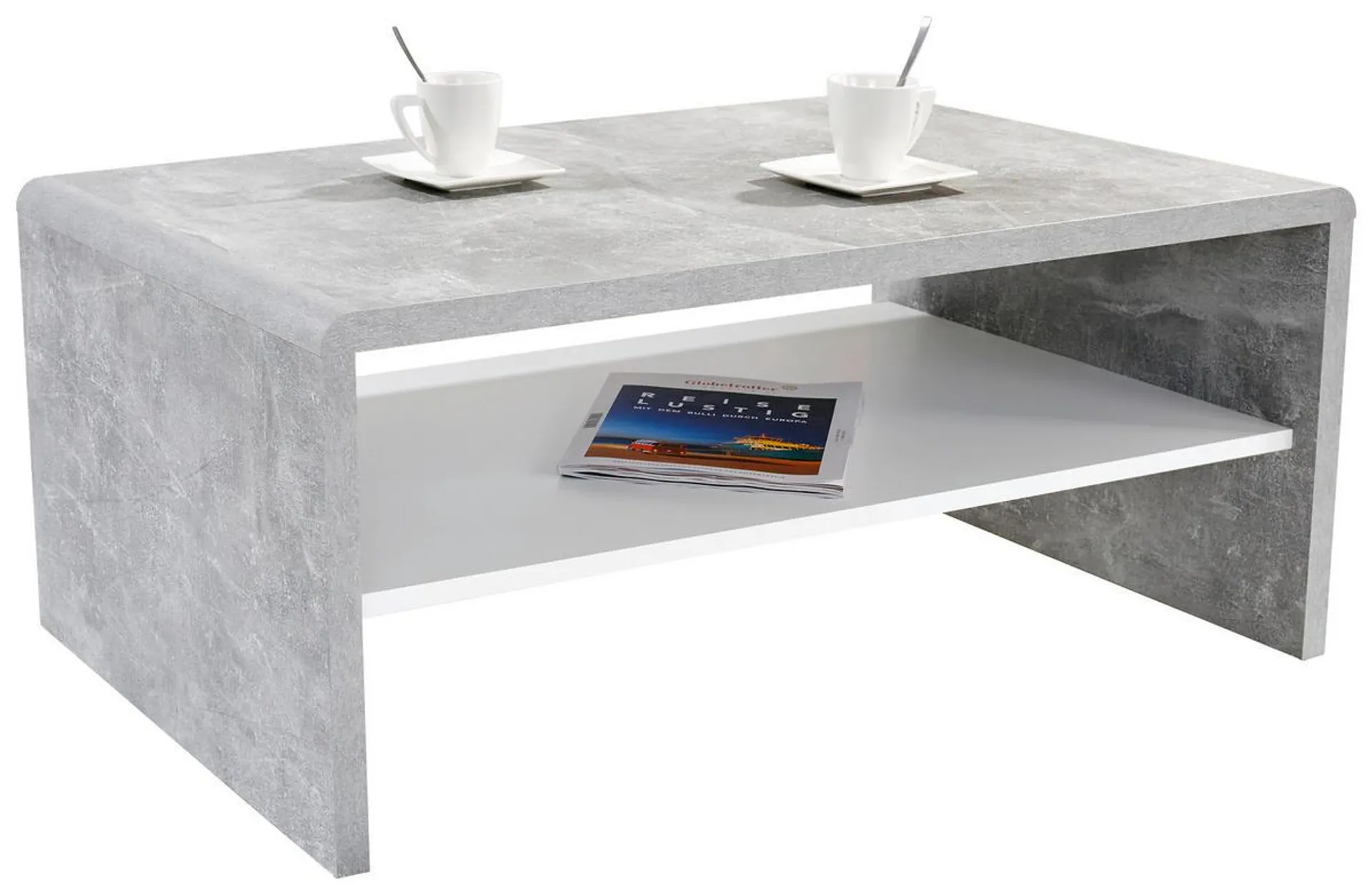 Cala Luna C4T02 Beton Optik Alpinweiß Nachbildung B/H/T: ca. 100x40x59 cm