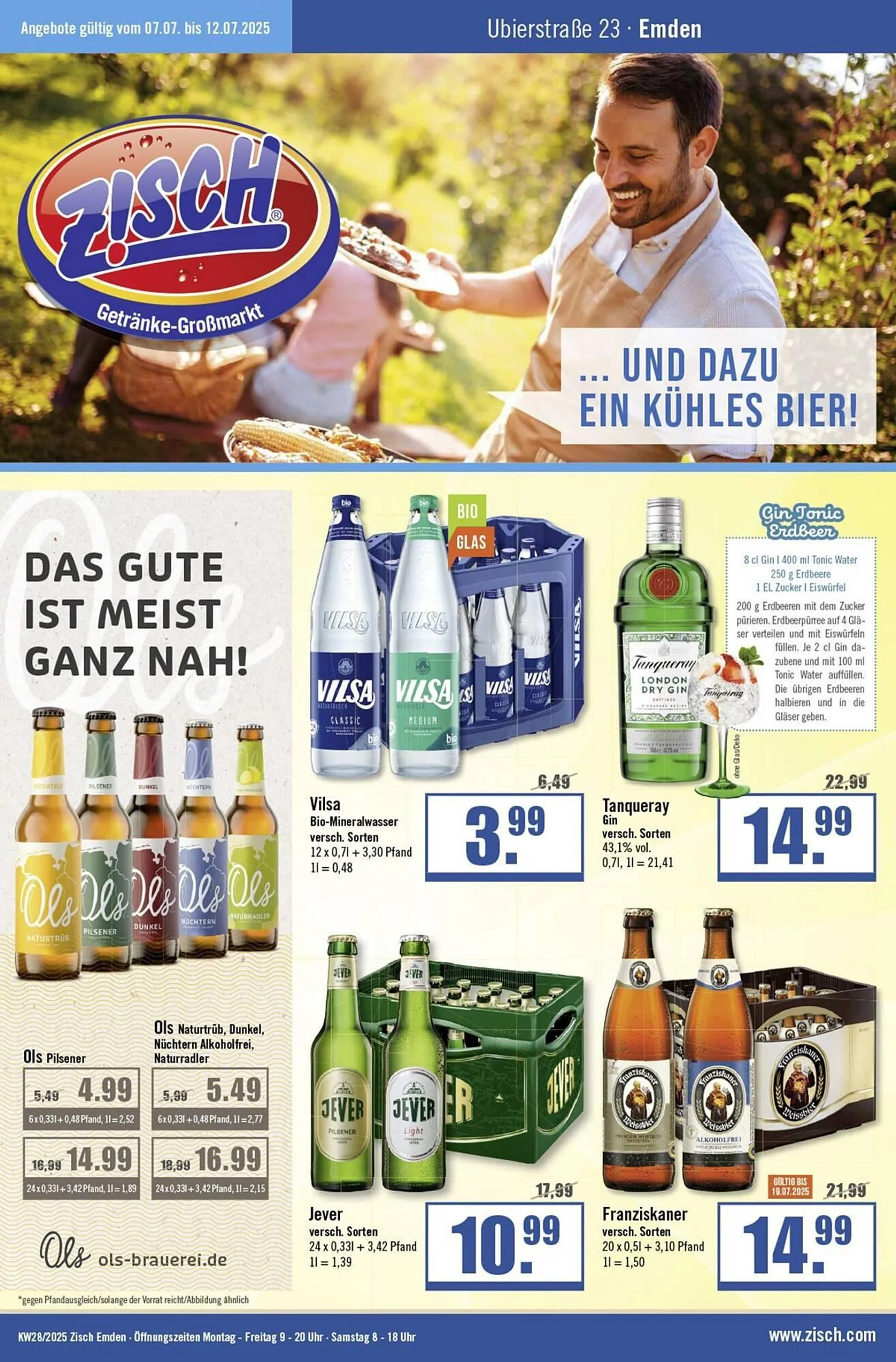 Zisch Prospekt von 6. Juli bis 12. Juli 2025 - Prospekt seite 1