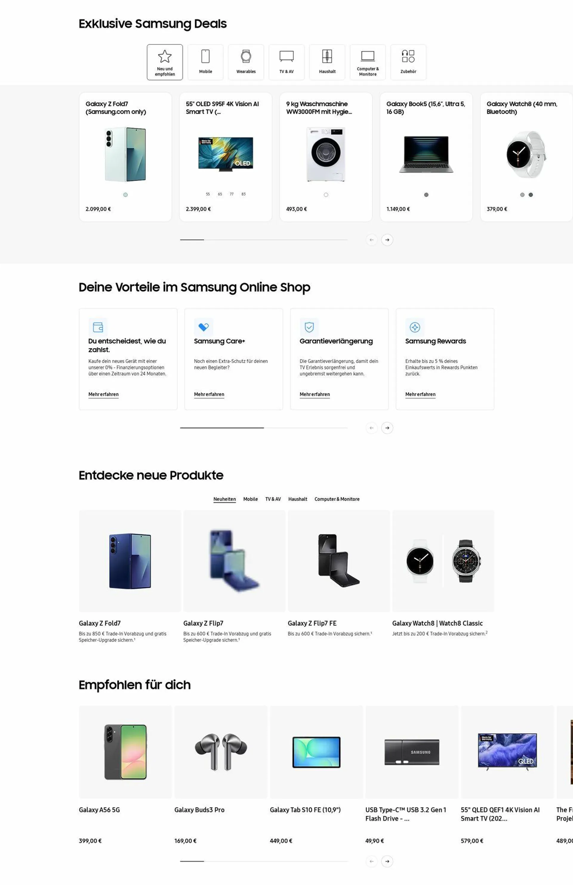 Samsung Aktueller Prospekt von 18. August bis 27. August 2025 - Prospekt seite 1