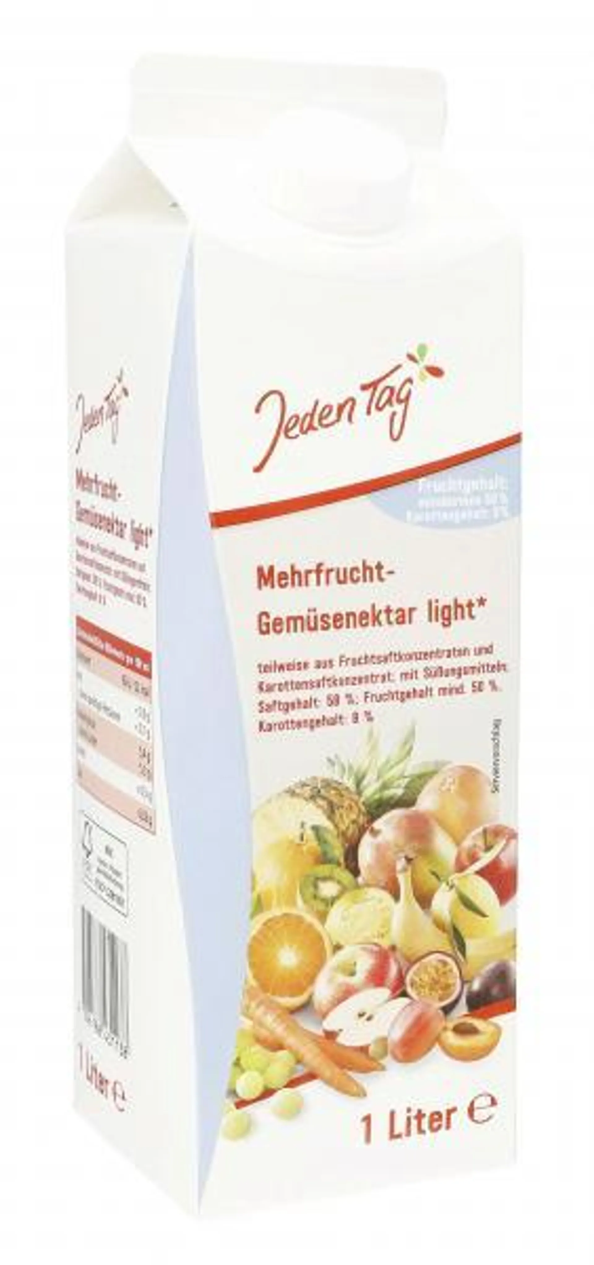 Jeden Tag Mehrfrucht-Gemüsenektar light 1 l