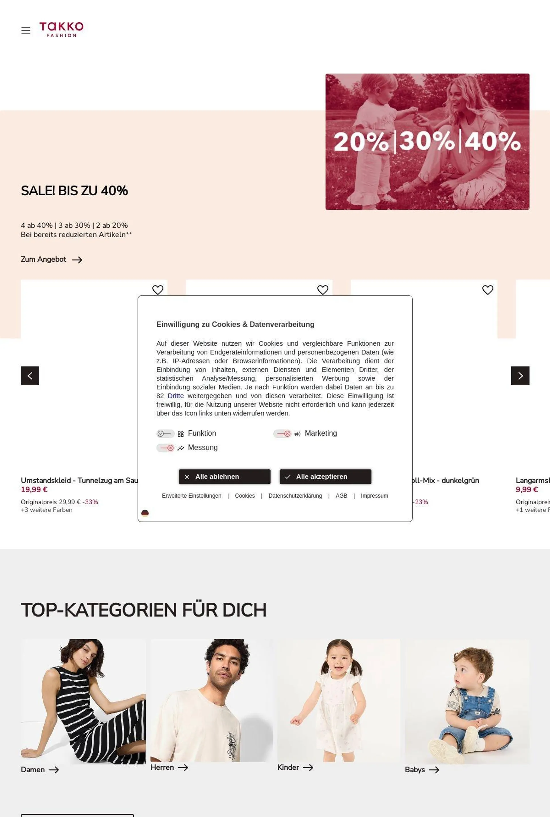 Takko Fashion Aktueller Prospekt von 4. August bis 10. August 2025 - Prospekt seite 1