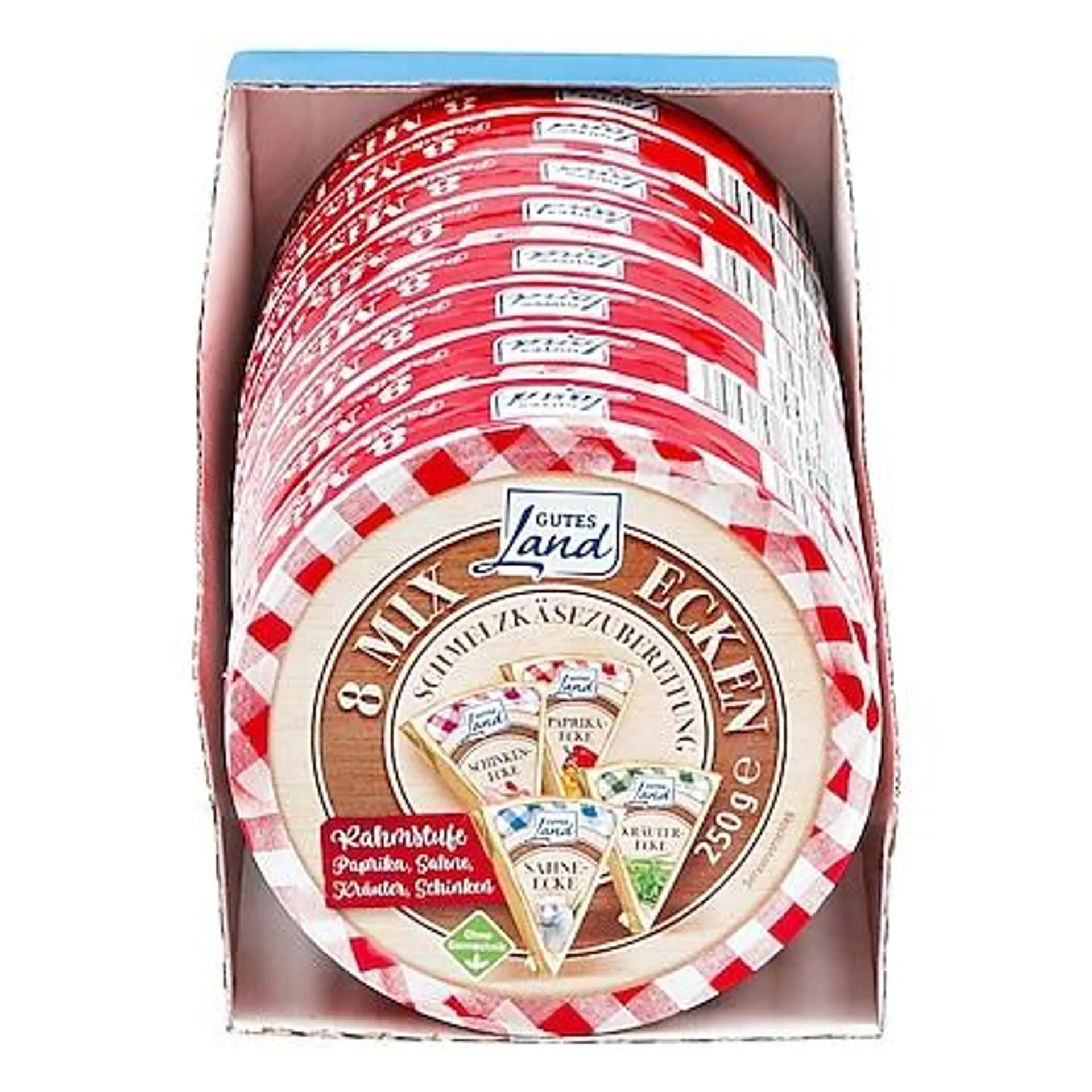 Gutes Land Runddose Käse-Mix ohne Gentechnik 250 g, 8er Pack