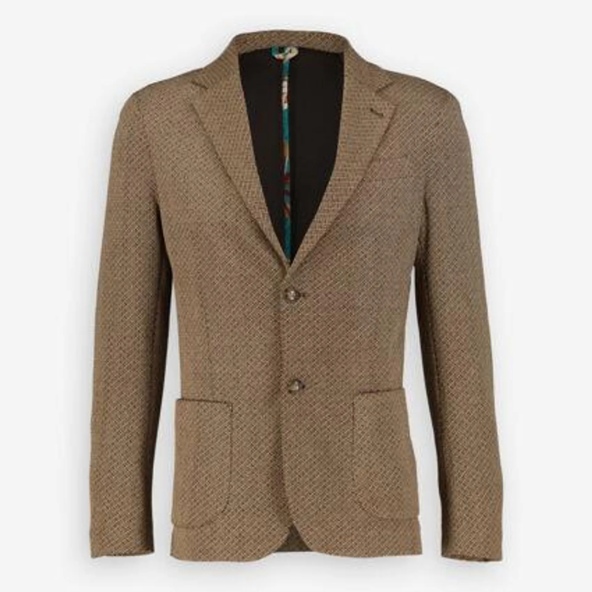 Brauner gemusterter Blazer