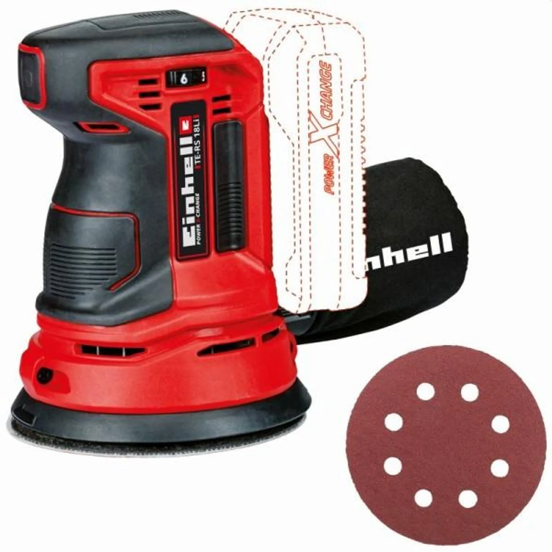 Einhell Akku-Exzenterschleifer TE-RS 18 Li Solo