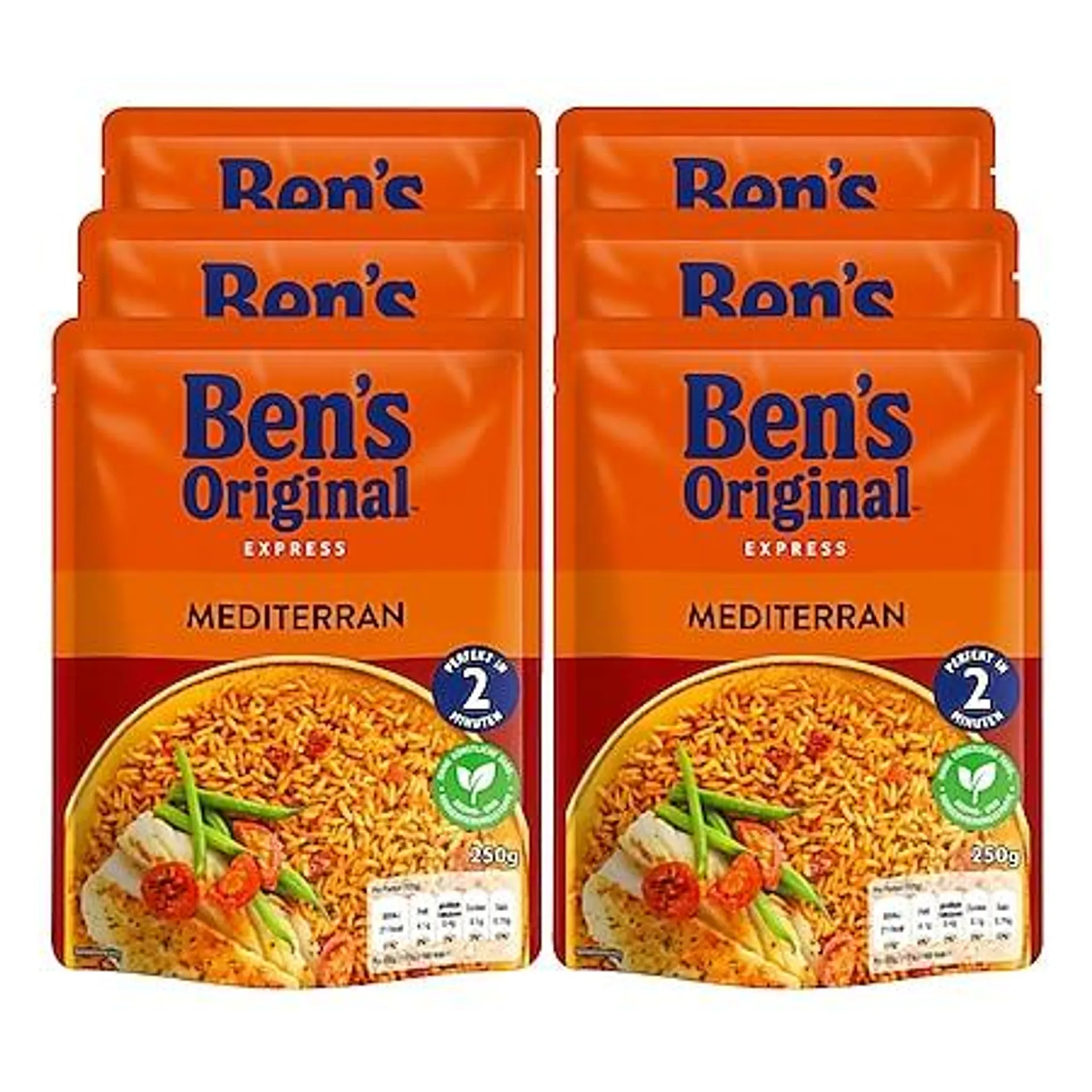 Ben's Original Expressreis Mediterran 250 g, 6er Pack