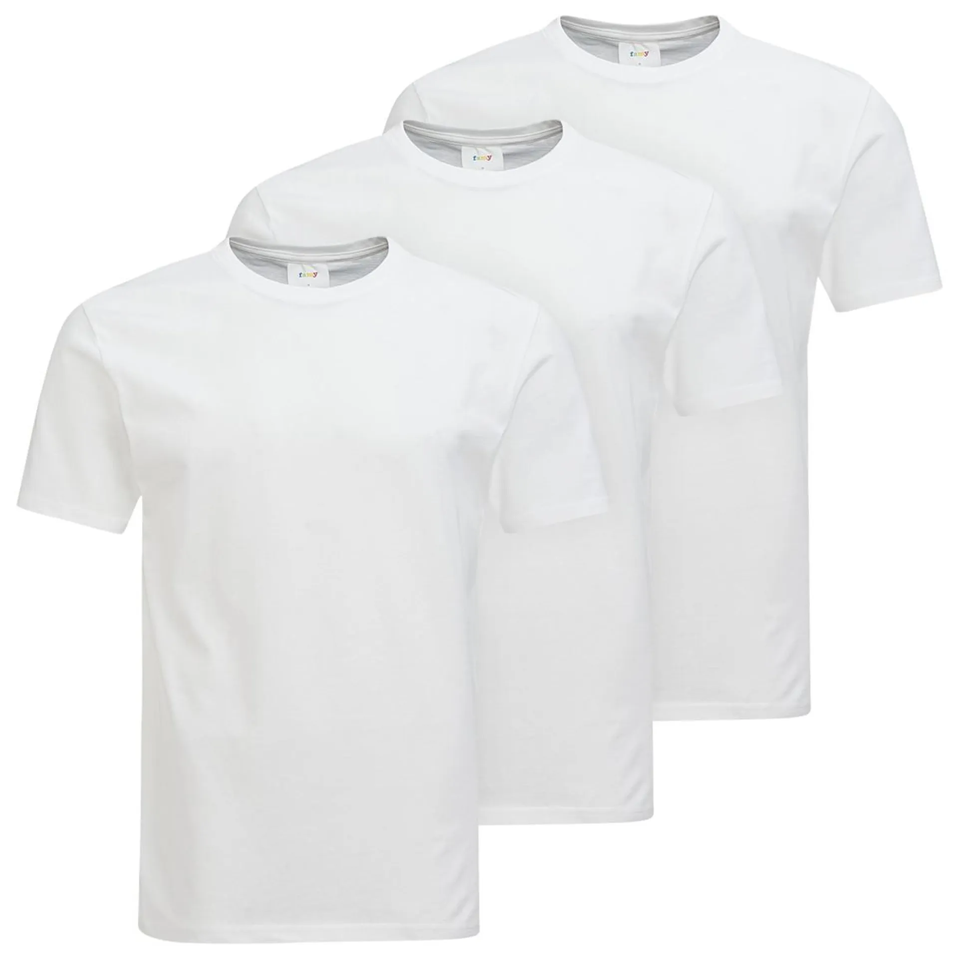 3 Herren T-Shirts unifarben