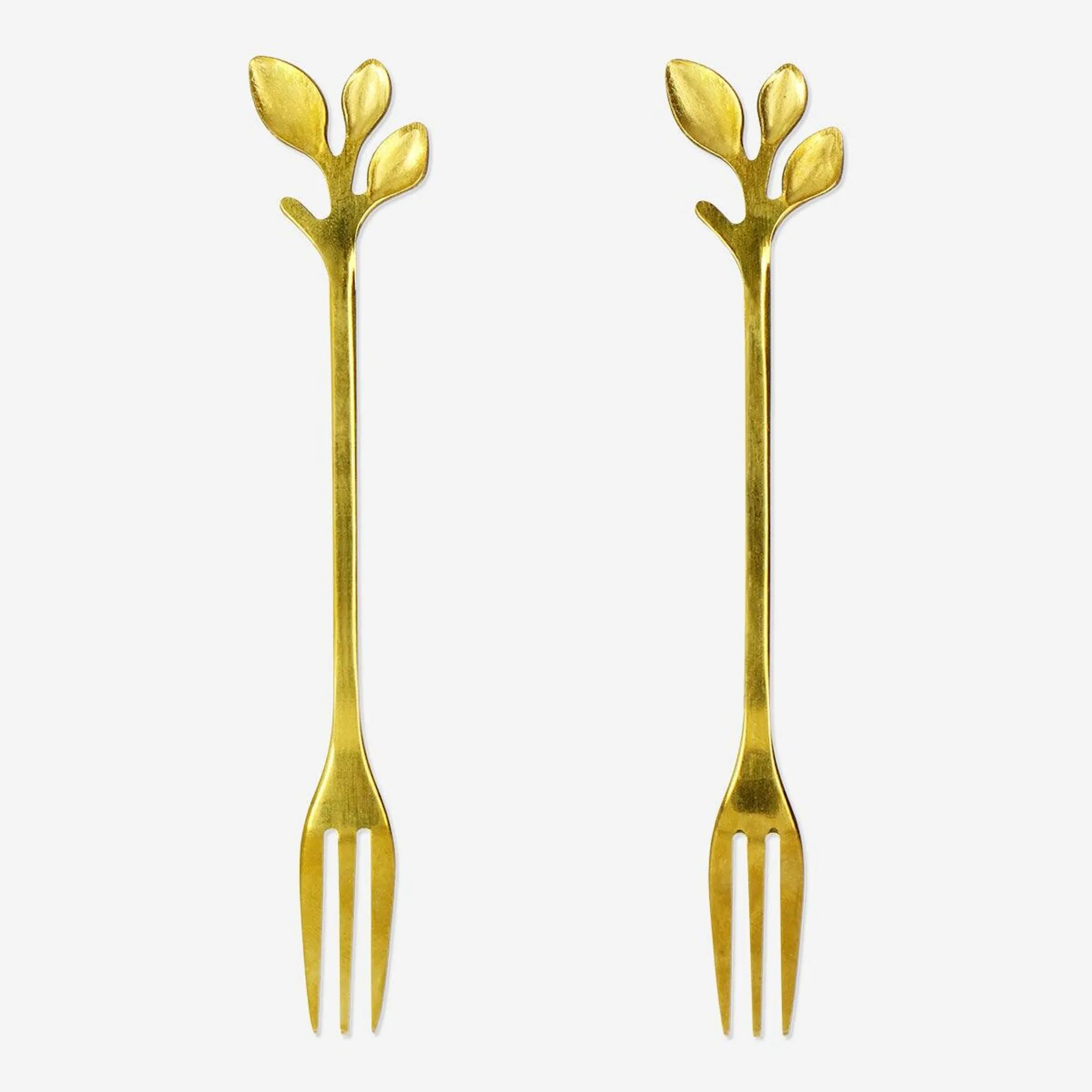 Snack Forks with Leaves - 2 pcs