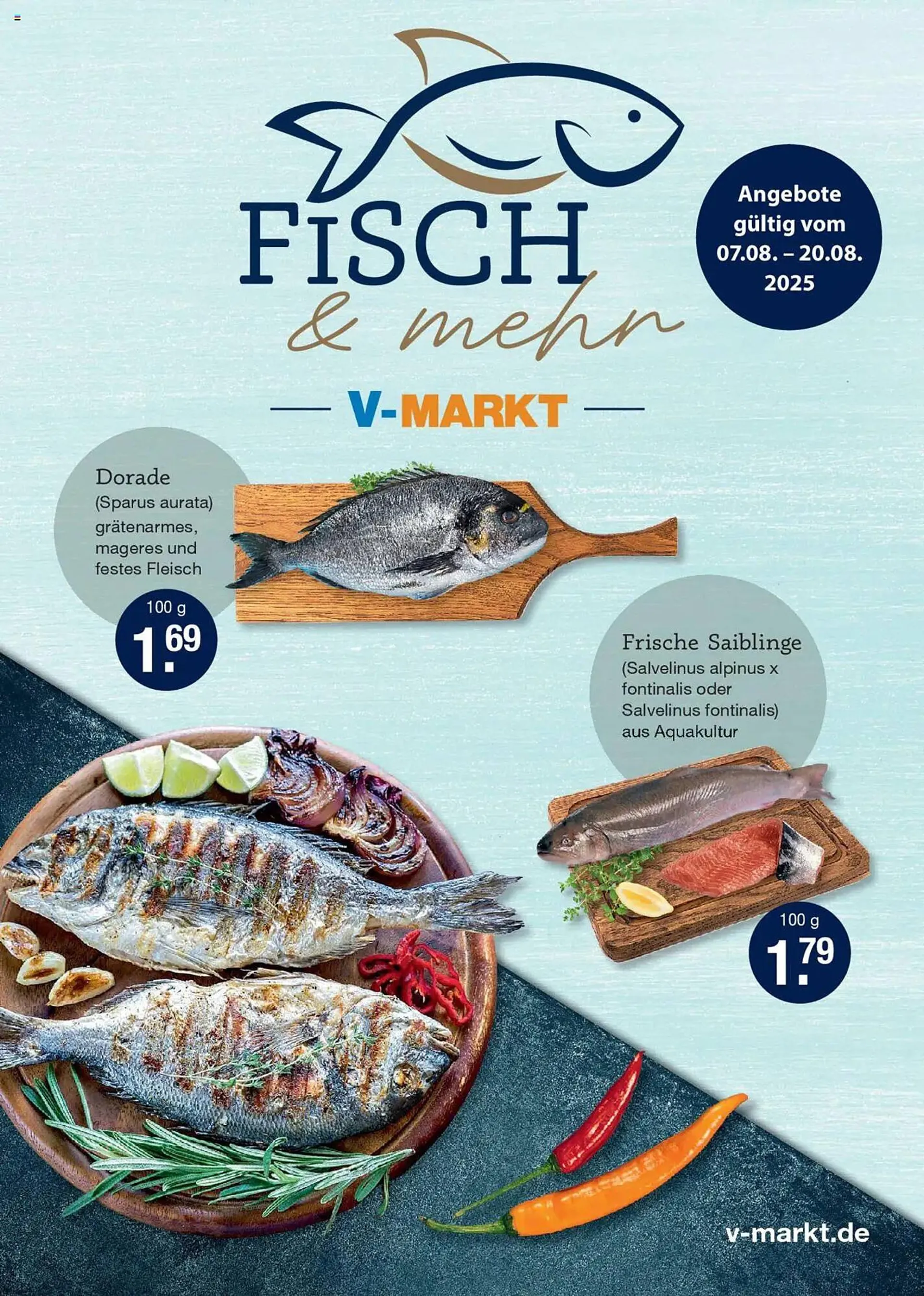 V Markt Prospekt von 7. August bis 20. August 2025 - Prospekt seite 1