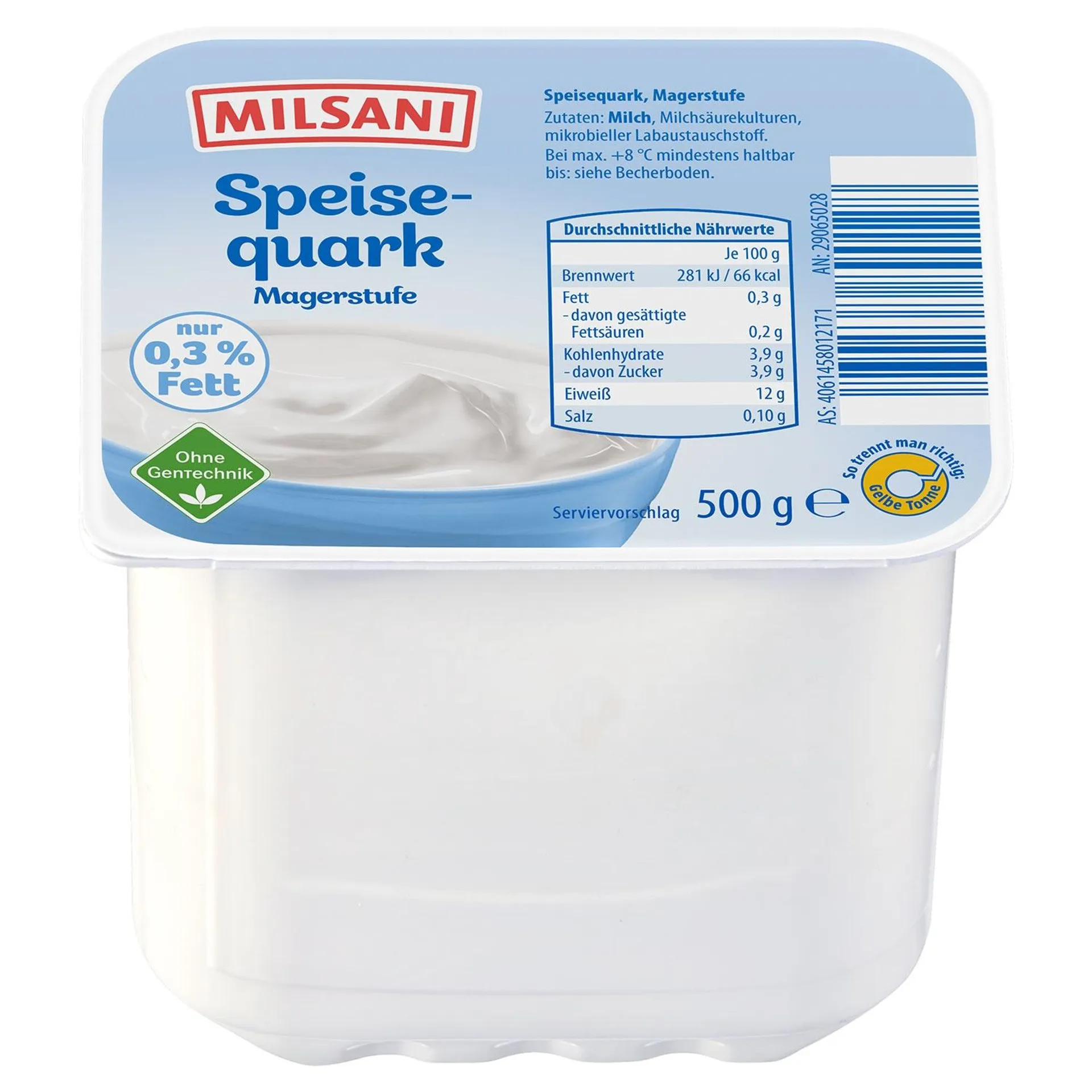 MILSANI Speisequark Magerstufe 500 g