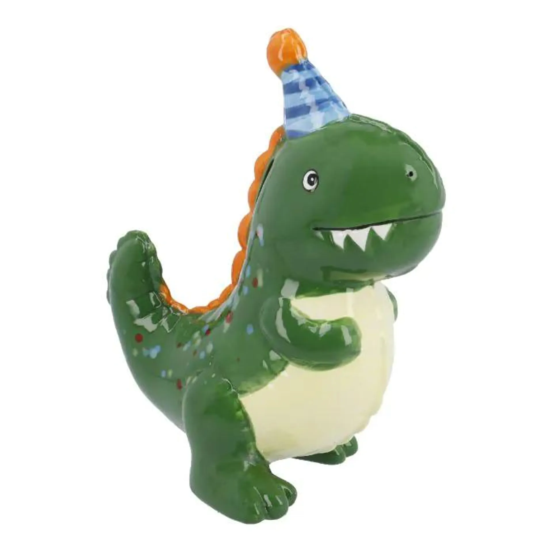 Spardose Partydino, grün, 22 cm