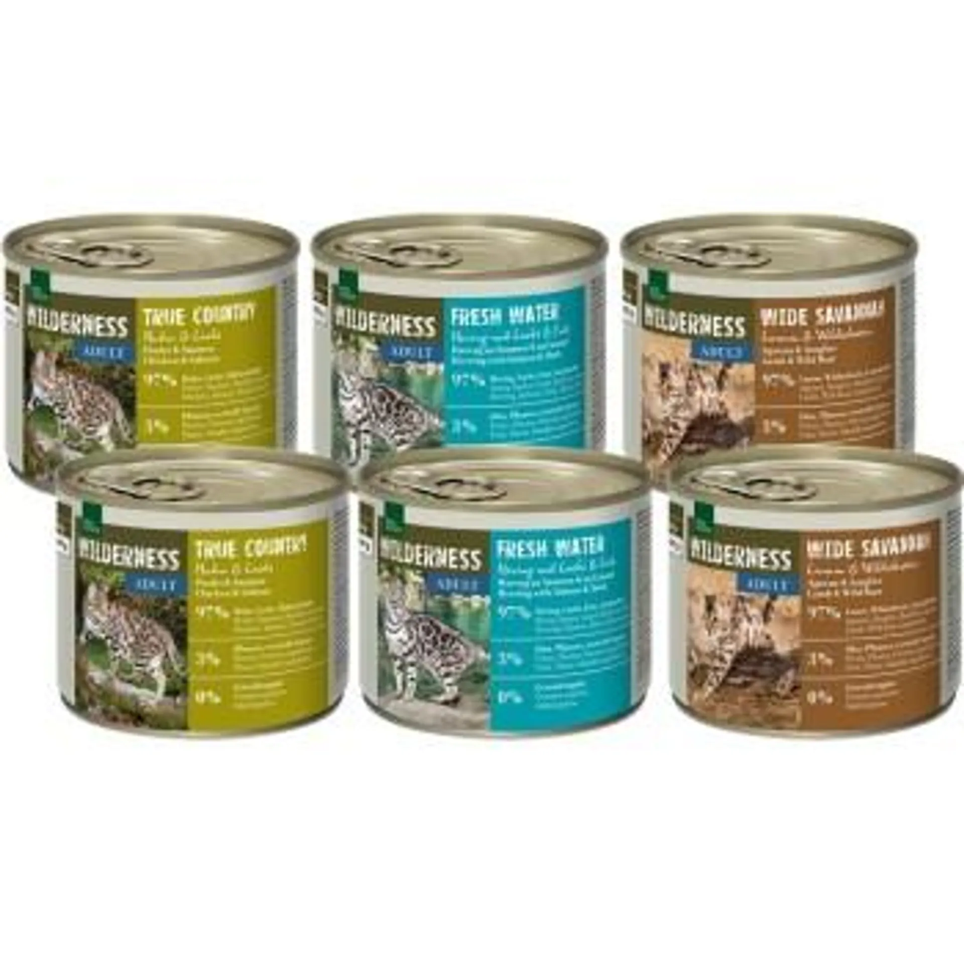 REAL NATURE Wilderness Adult 6x200 g Mixpaket 1