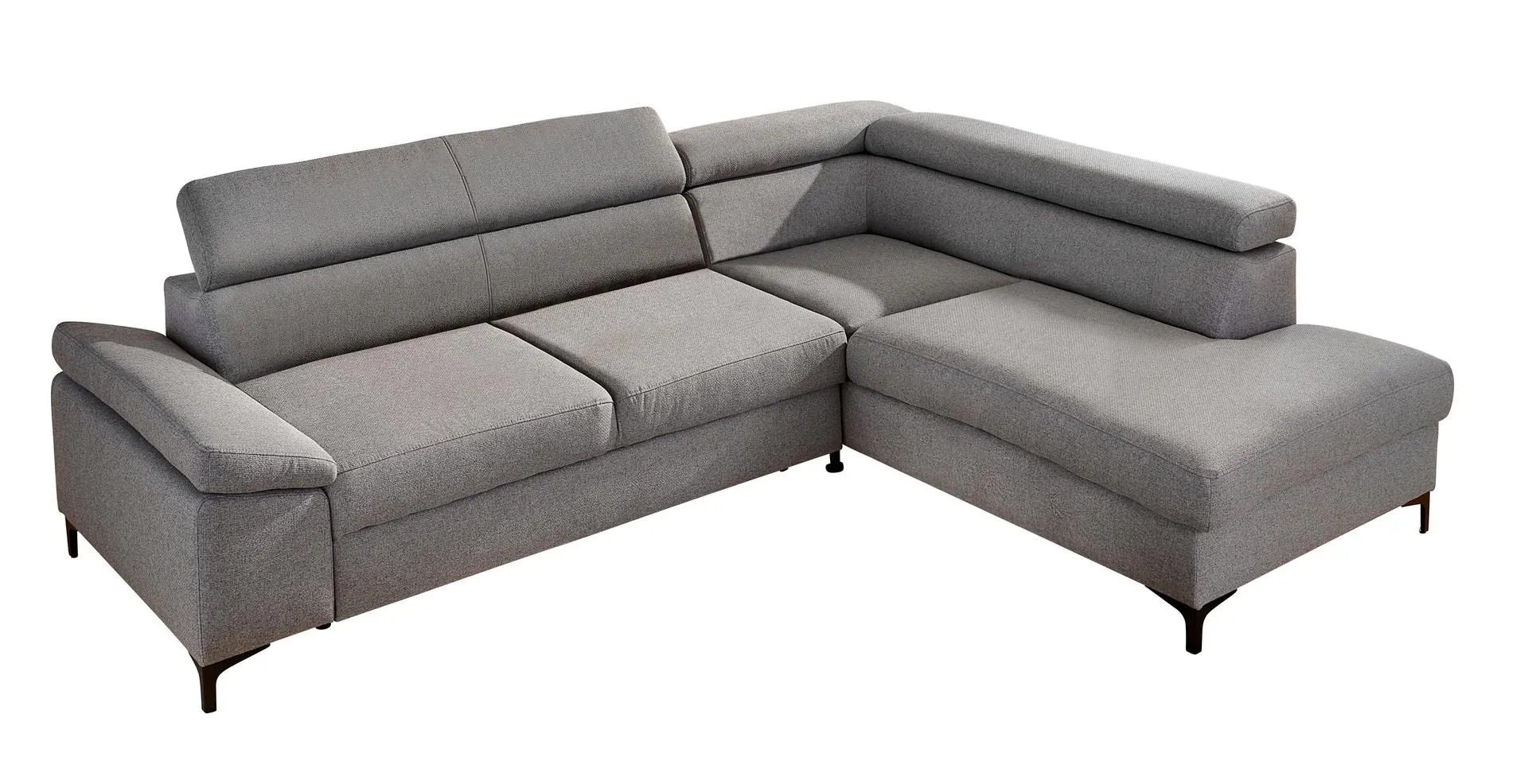 Ecksofa LONIGO 247 x 196 cm grau