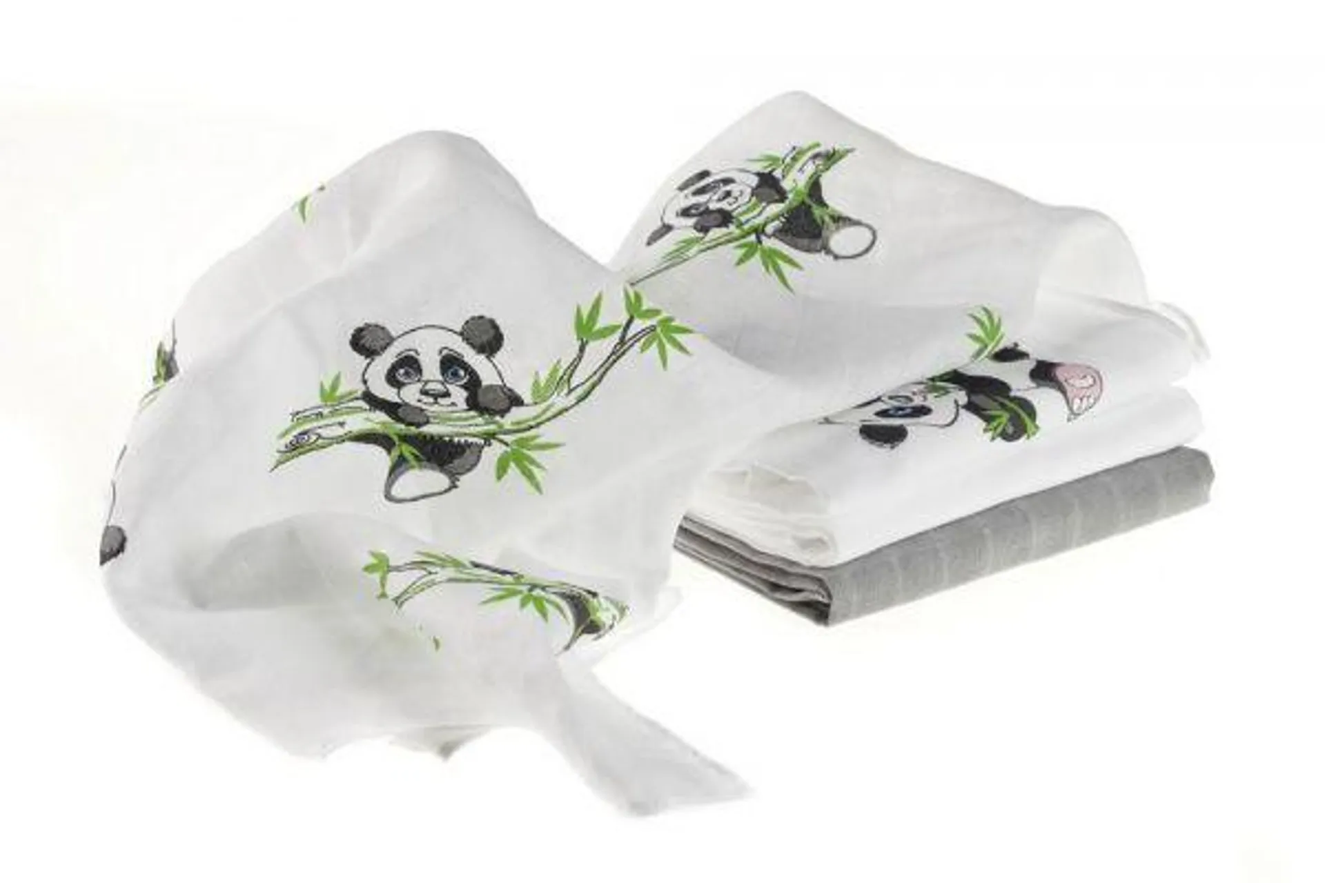 MAKIAN Mullwindeln, 4er Pack, Design Panda