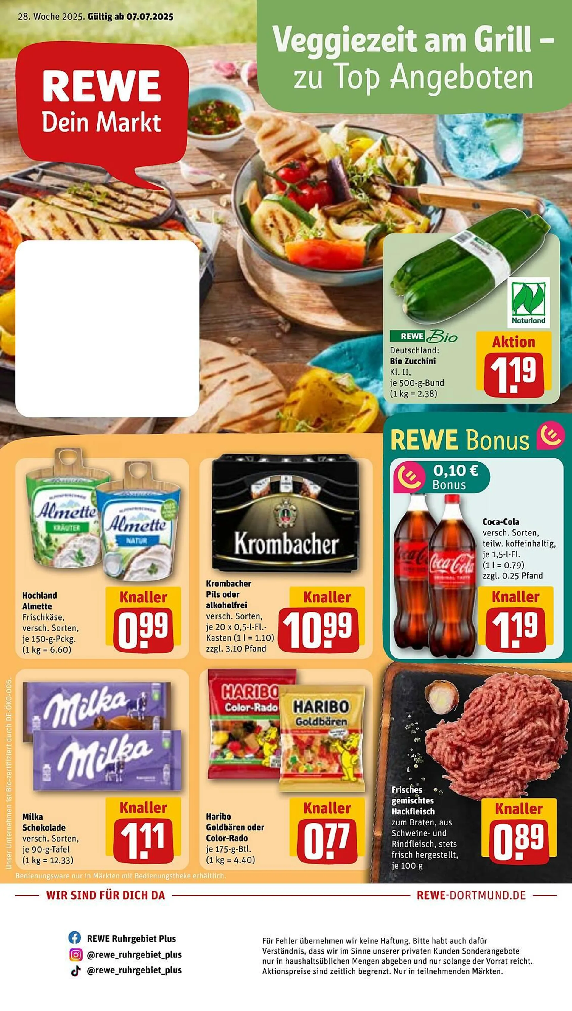 REWE Prospekt von 7. Juli bis 12. Juli 2025 - Prospekt seite 1