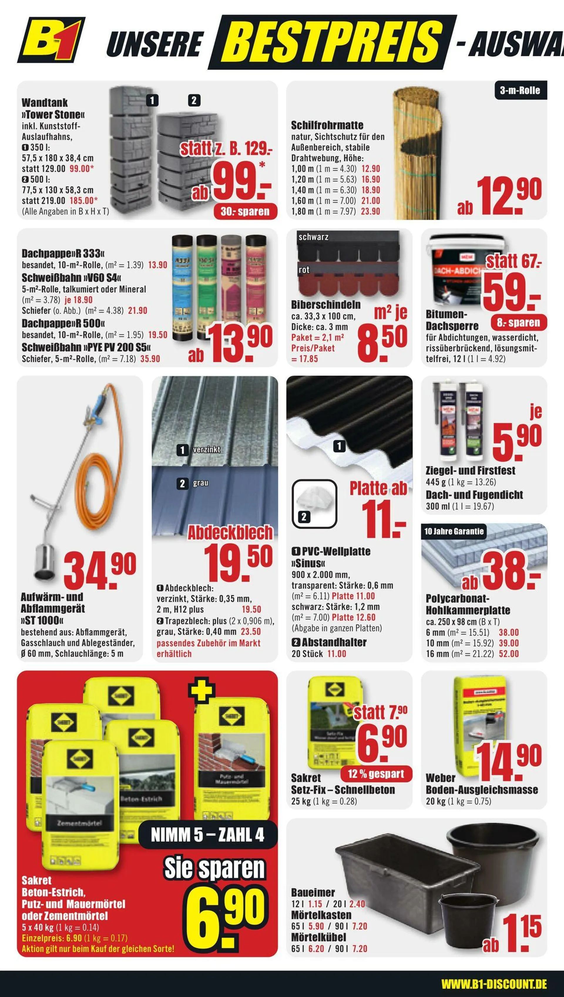 B1 Discount Baumarkt von 21. Februar bis 26. Februar 2025 - Prospekt seite 4