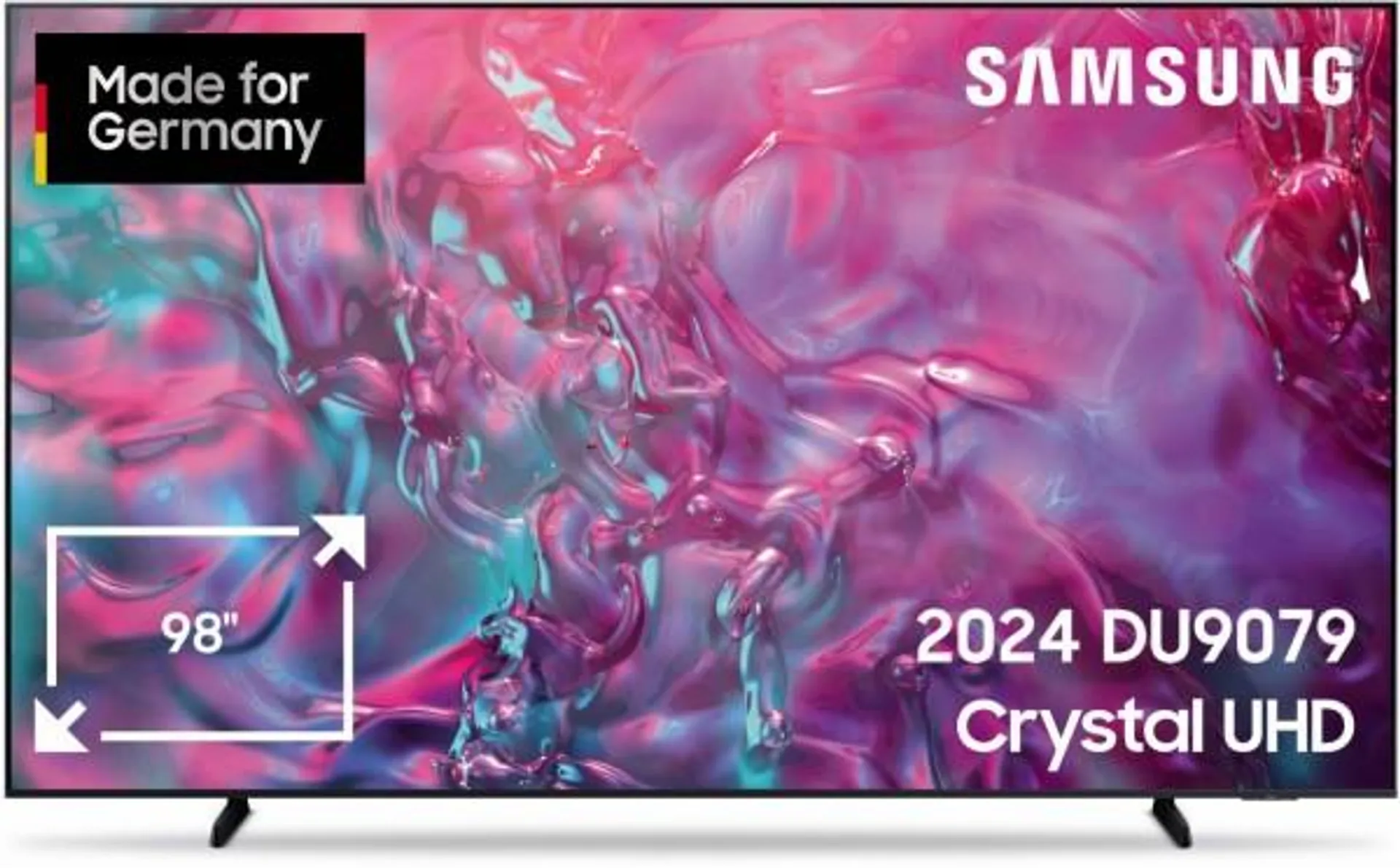 Samsung GU98DU9079U 247 cm (98") Crystal UHD AI TV mit AI Supersize Picture Enhancer graphitschwarz / F