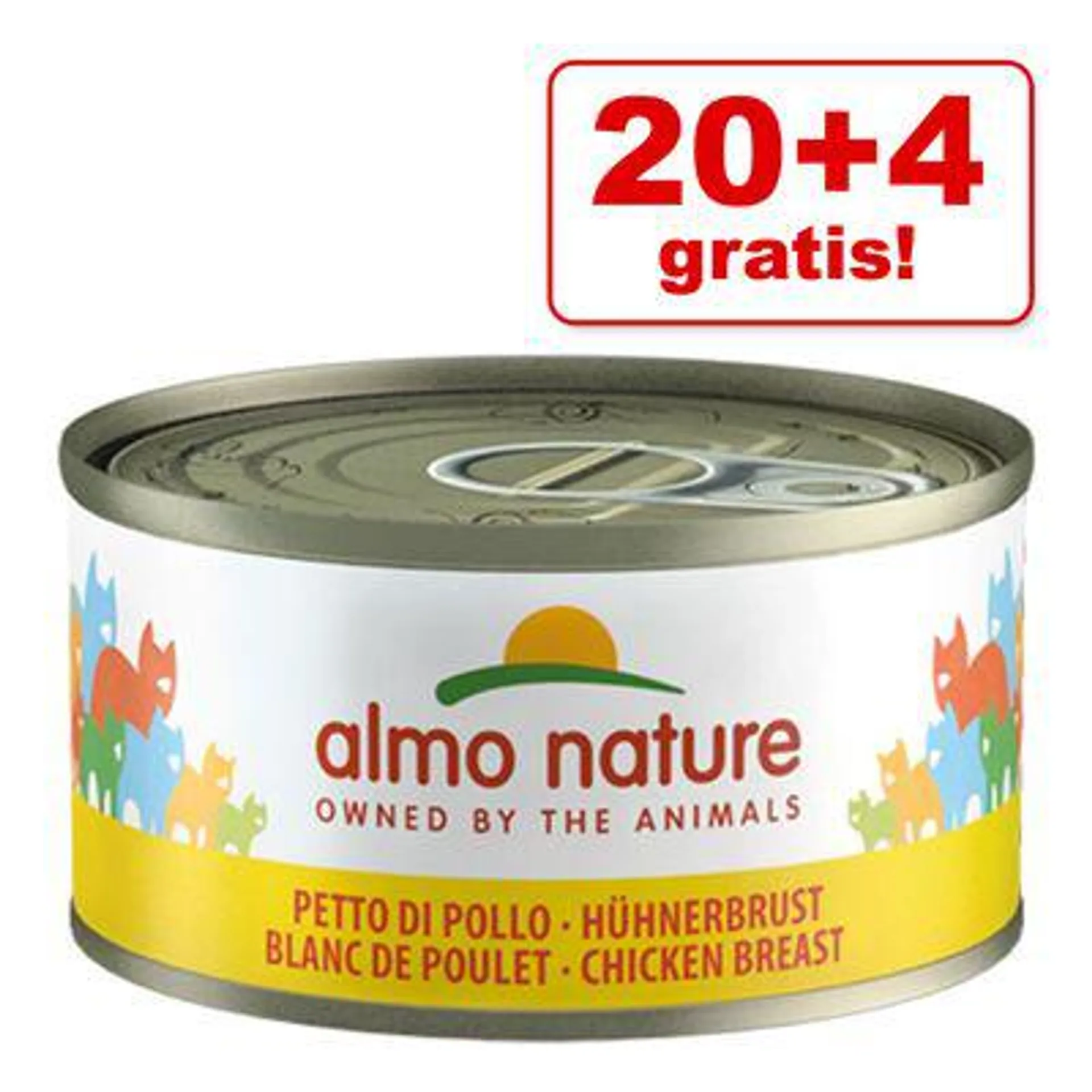 20 + 4 gratis! 24 x 70 g Almo Nature