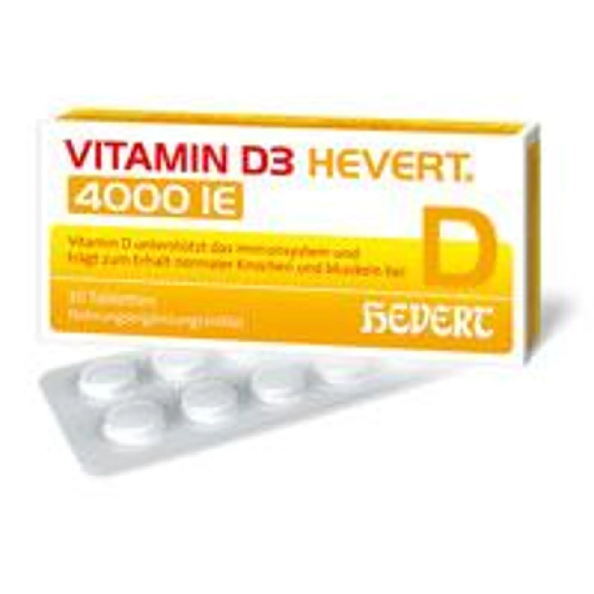 VITAMIN D3 HEVERT 4.000 I.E. Tabletten