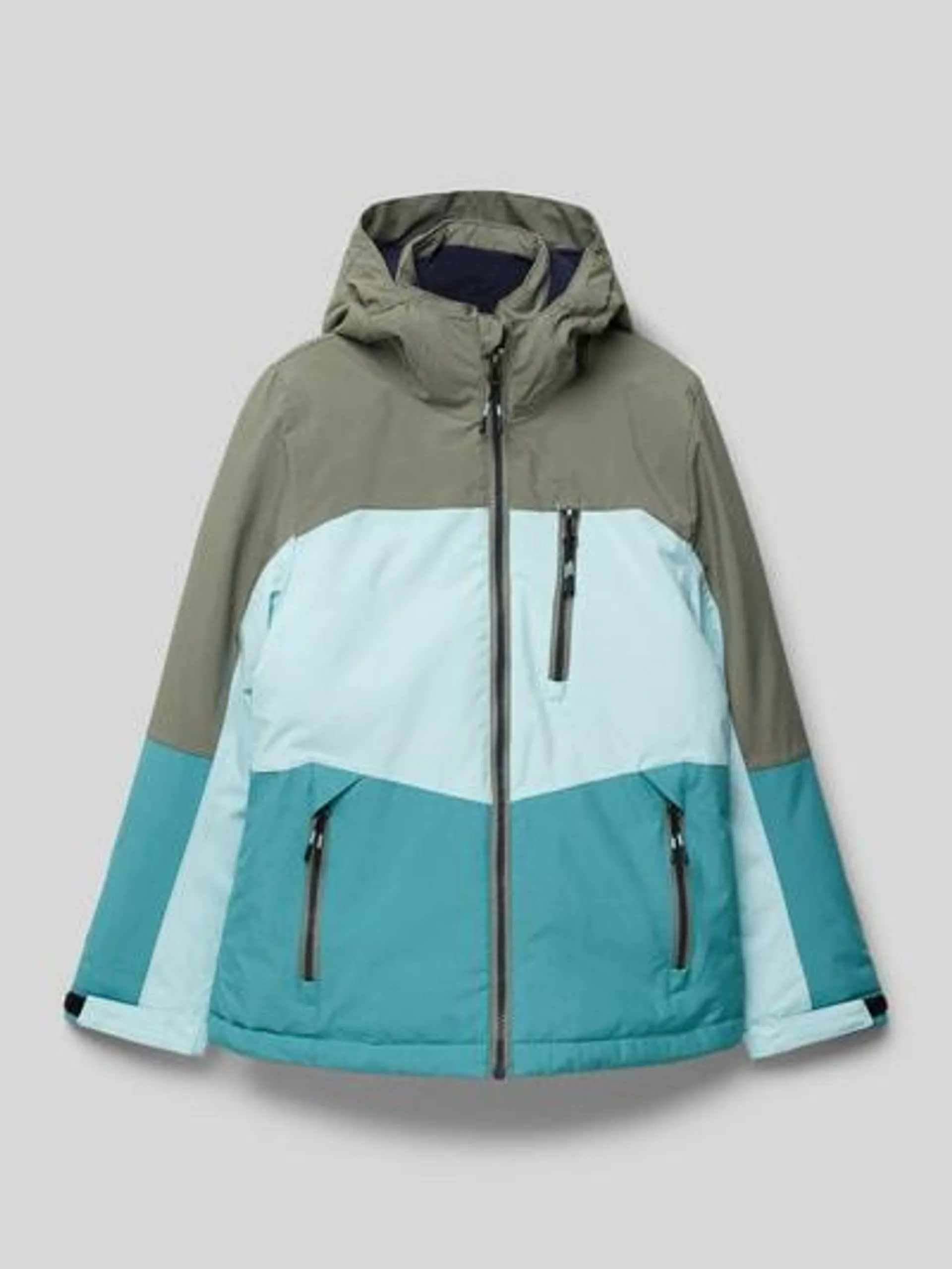 Funktionsjacke mit Kapuze in mint