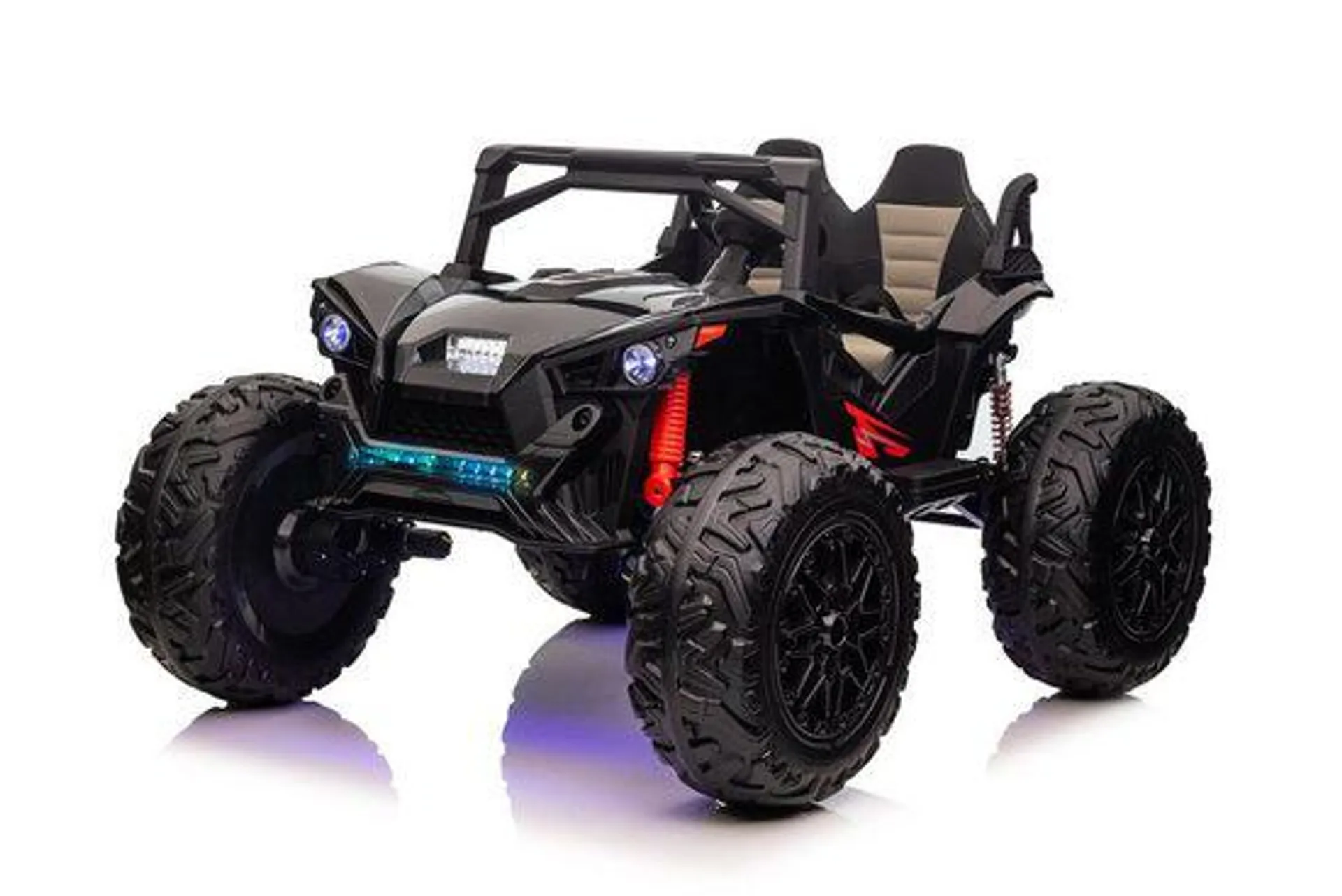 Kidix Elektro-Kinderauto Elektro Kinderauto Monster UTV 2-Sitzer Allrad 24V 10Ah Offroad Buggy