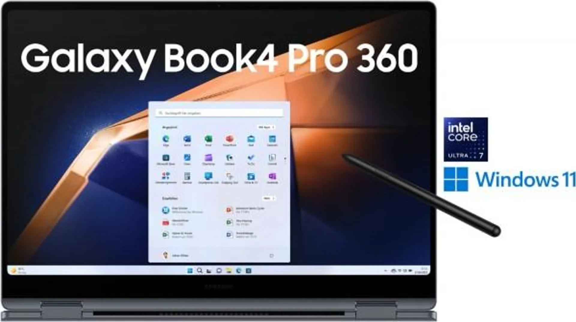 Samsung Galaxy Book4 Pro 360 NP960QGK-KG2DE 40,62 cm (16") 2 in 1 Convertible-Notebook moonstone gray