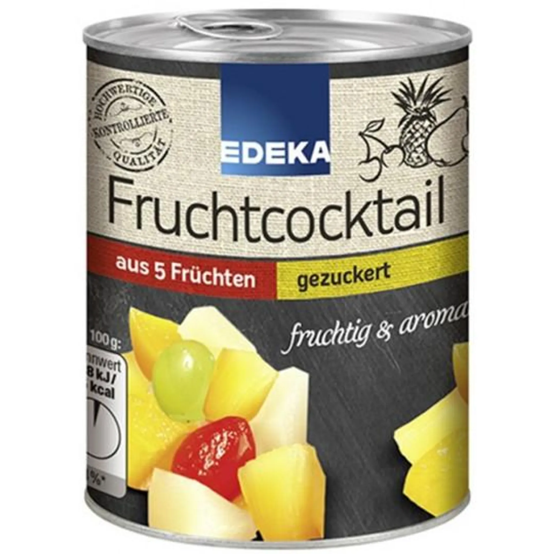 EDEKA 5-Fruchtcocktail gezuckert 225G