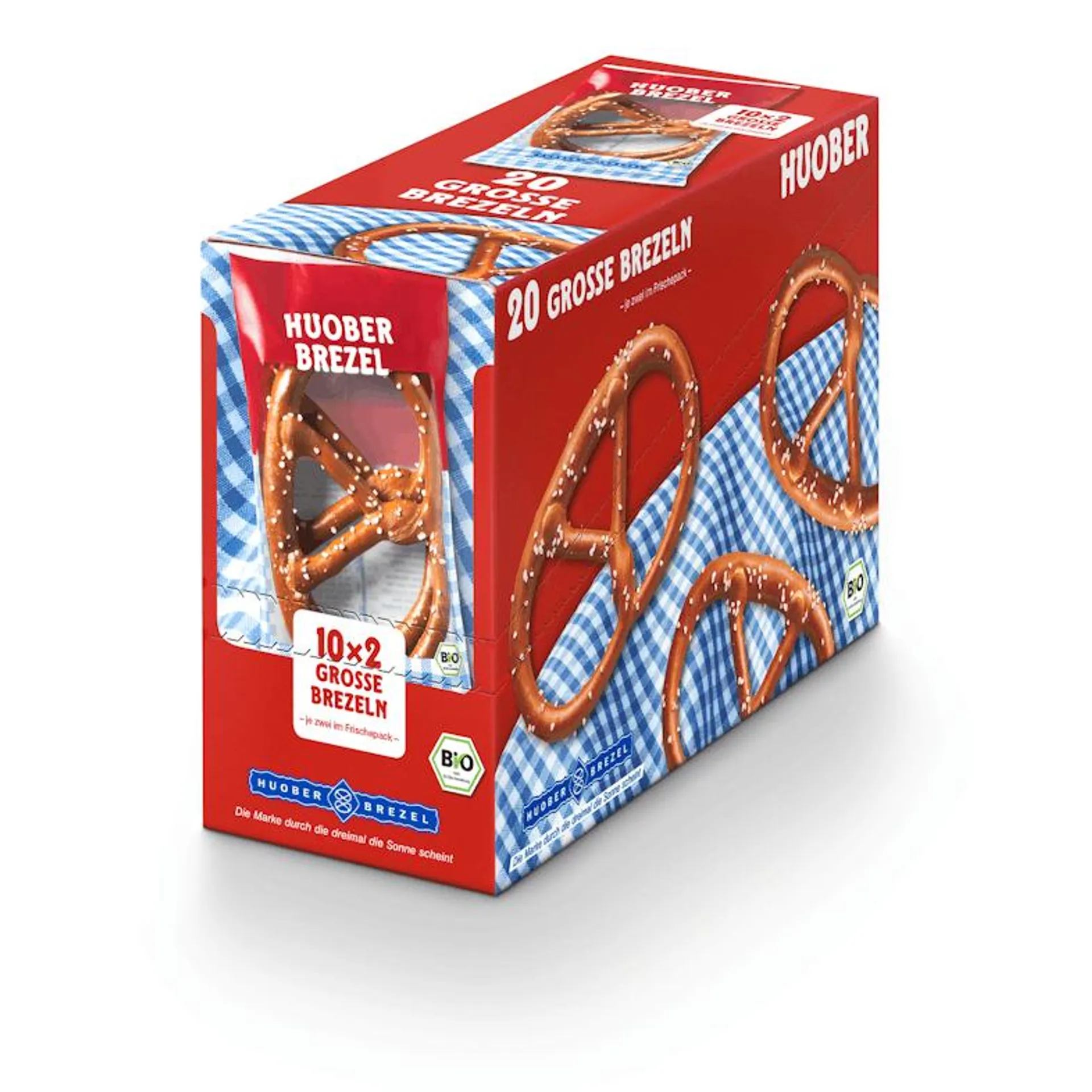 Huober Große Brezel Bio 10 x 2 Portionen (400 g)