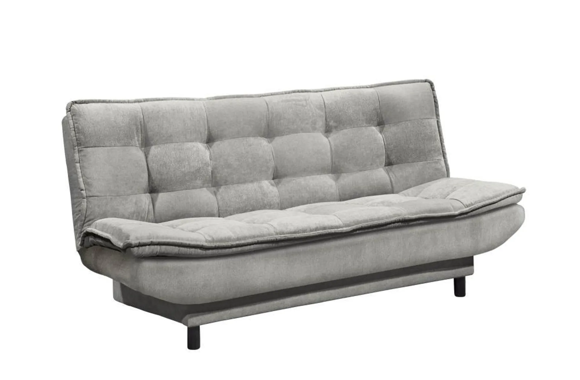 Bettsofa mit Bettkasten 188 cm breit Grau PACE