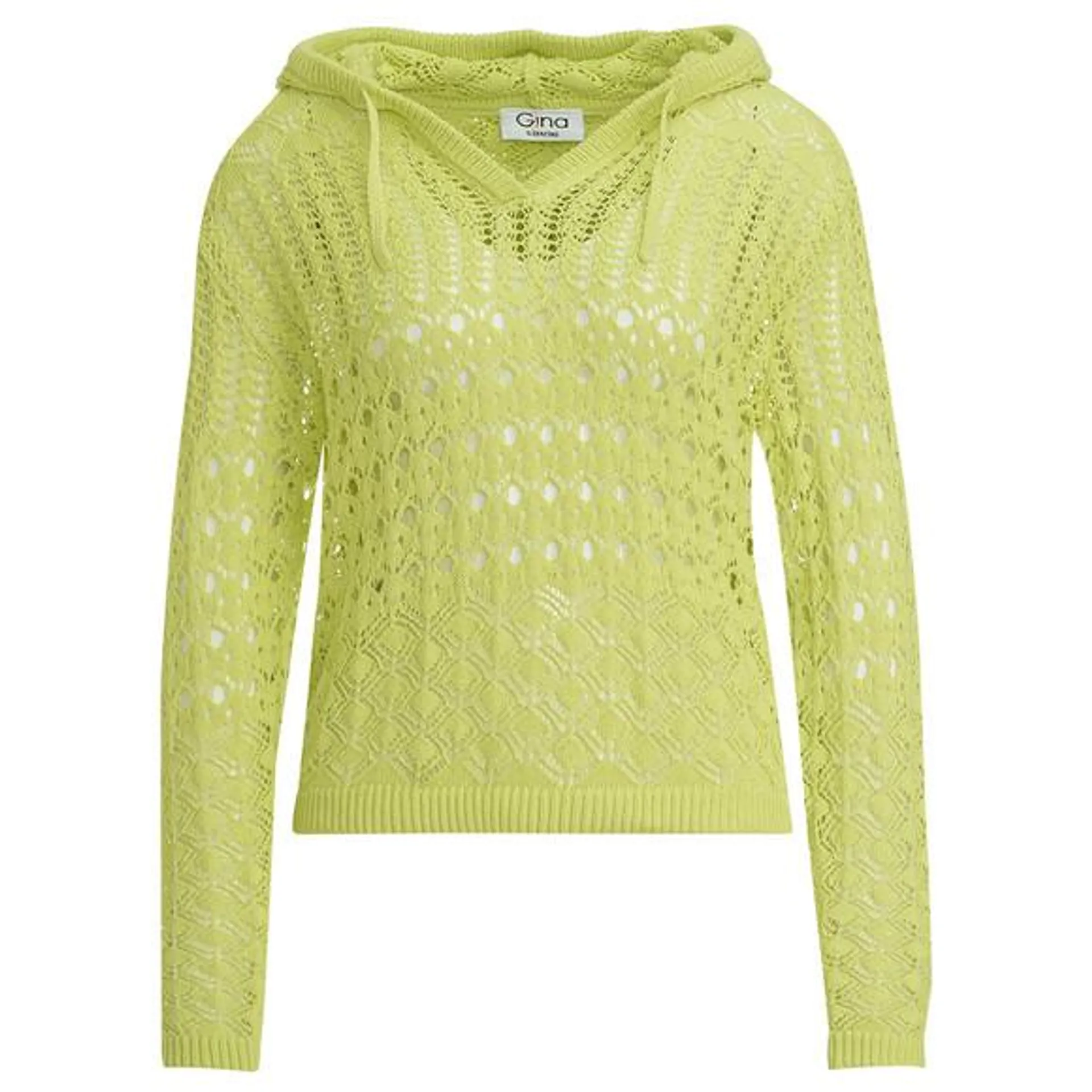 Damen Strickpullover mit Ajour-Muster