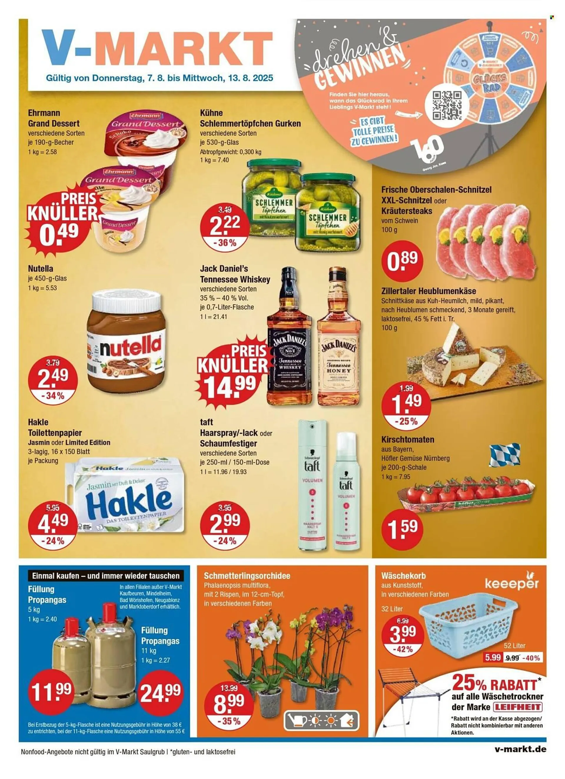 V Markt Prospekt von 7. August bis 13. August 2025 - Prospekt seite 1