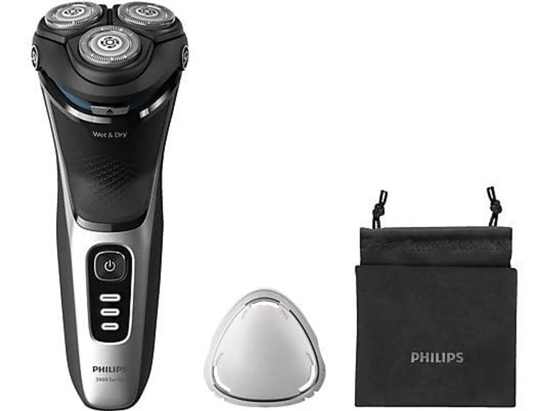 PHILIPS S3241/12 Rasierer Series 3000 Space Grau (PowerCut-Schersystem, Reinigungsstation: Nein)