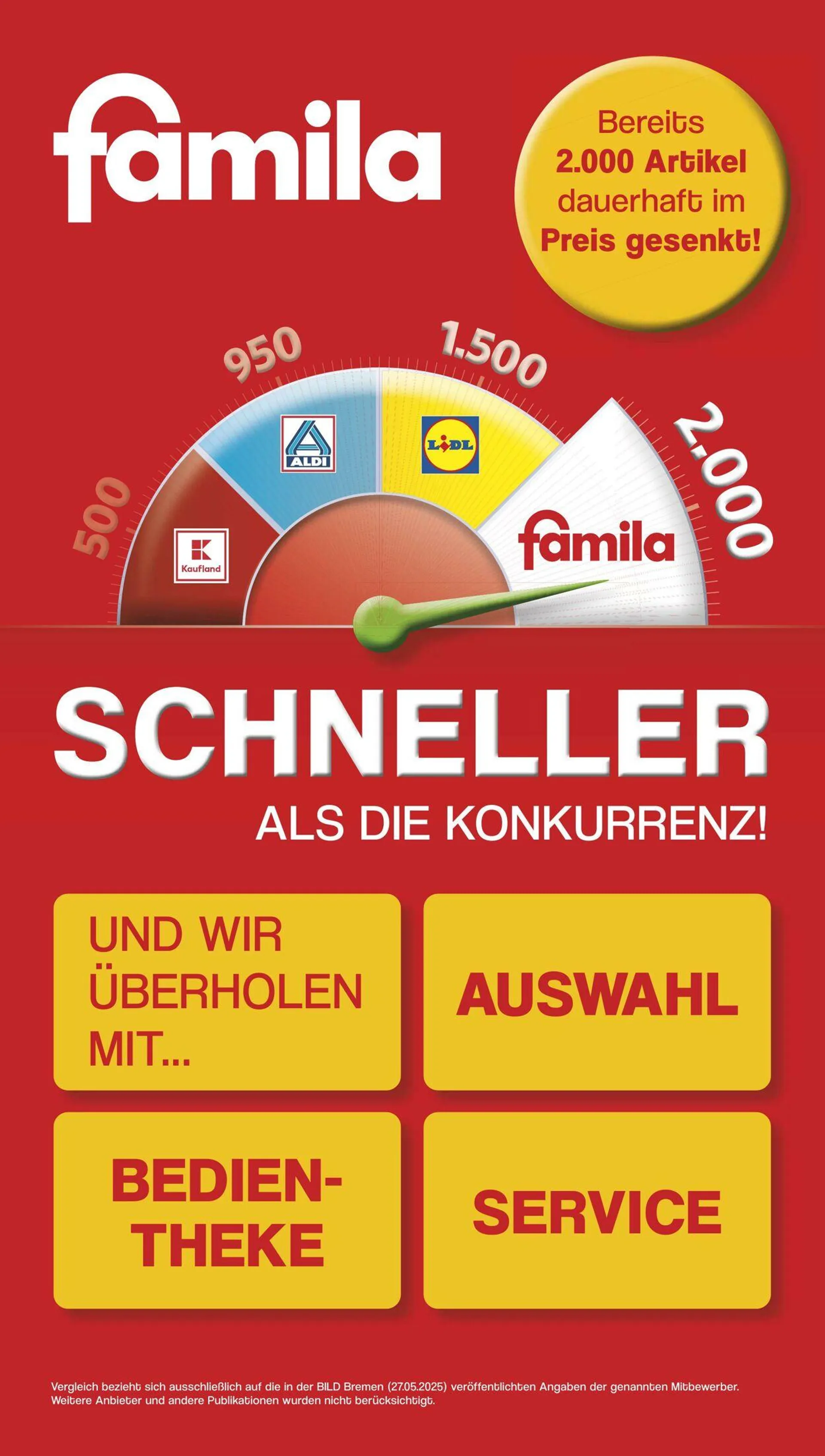 Famila von 6. Juni bis 31. Oktober 2025 - Prospekt seite 1