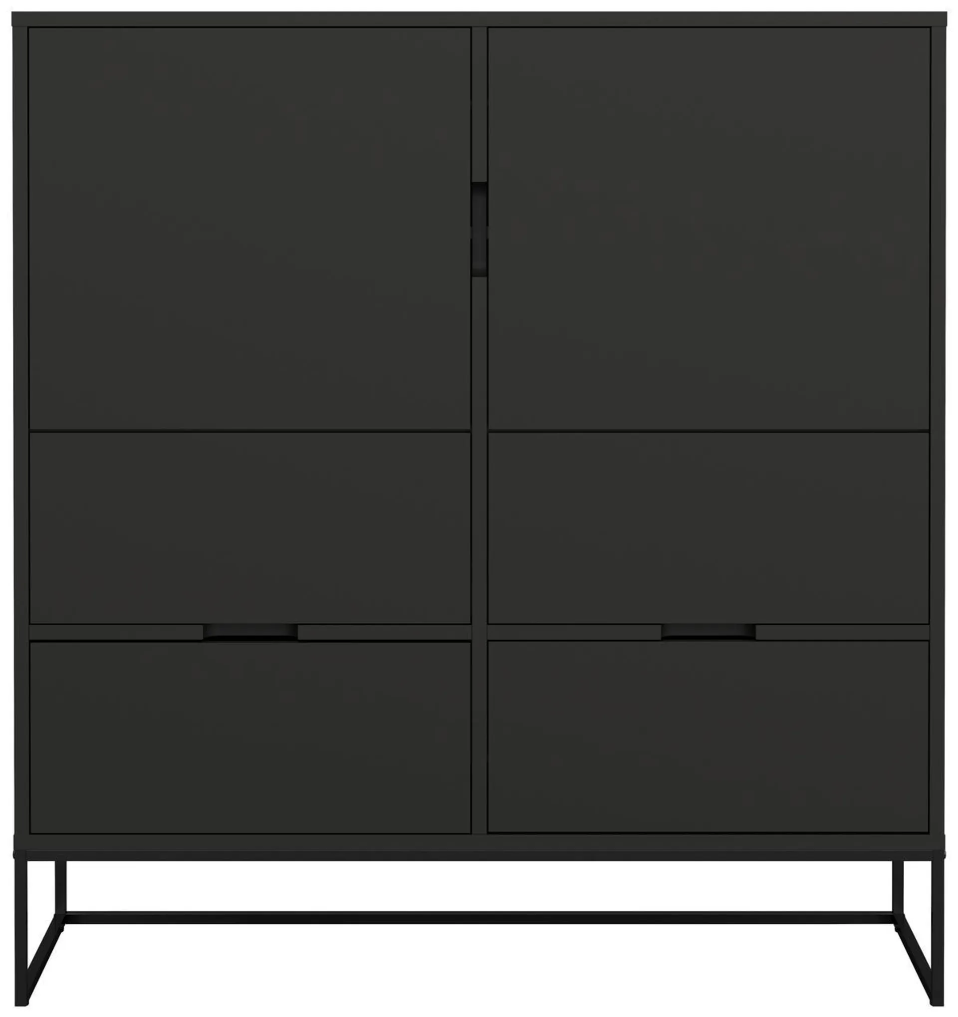 HIGHBOARD Schwarz Einlegeböden Lipp