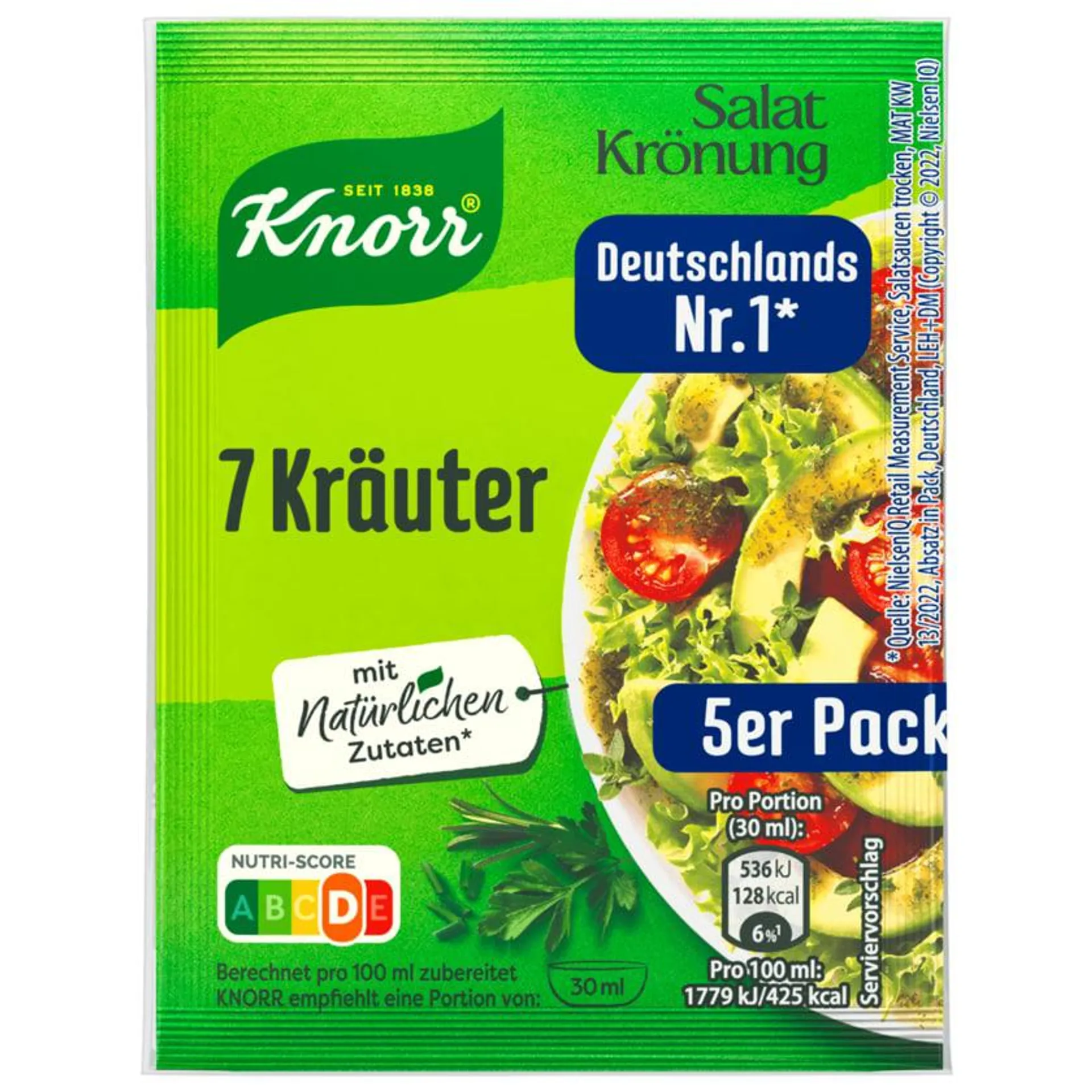 Knorr Salatkrönung 7 Kräuter Dressing 5er-Pack 40g