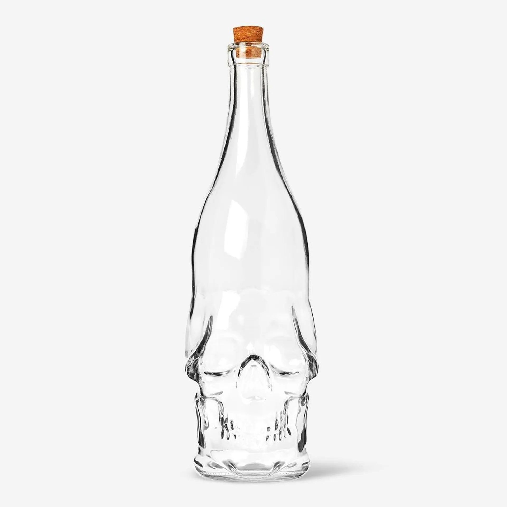 Skull-Shaped Glass Bottle - 970 ml