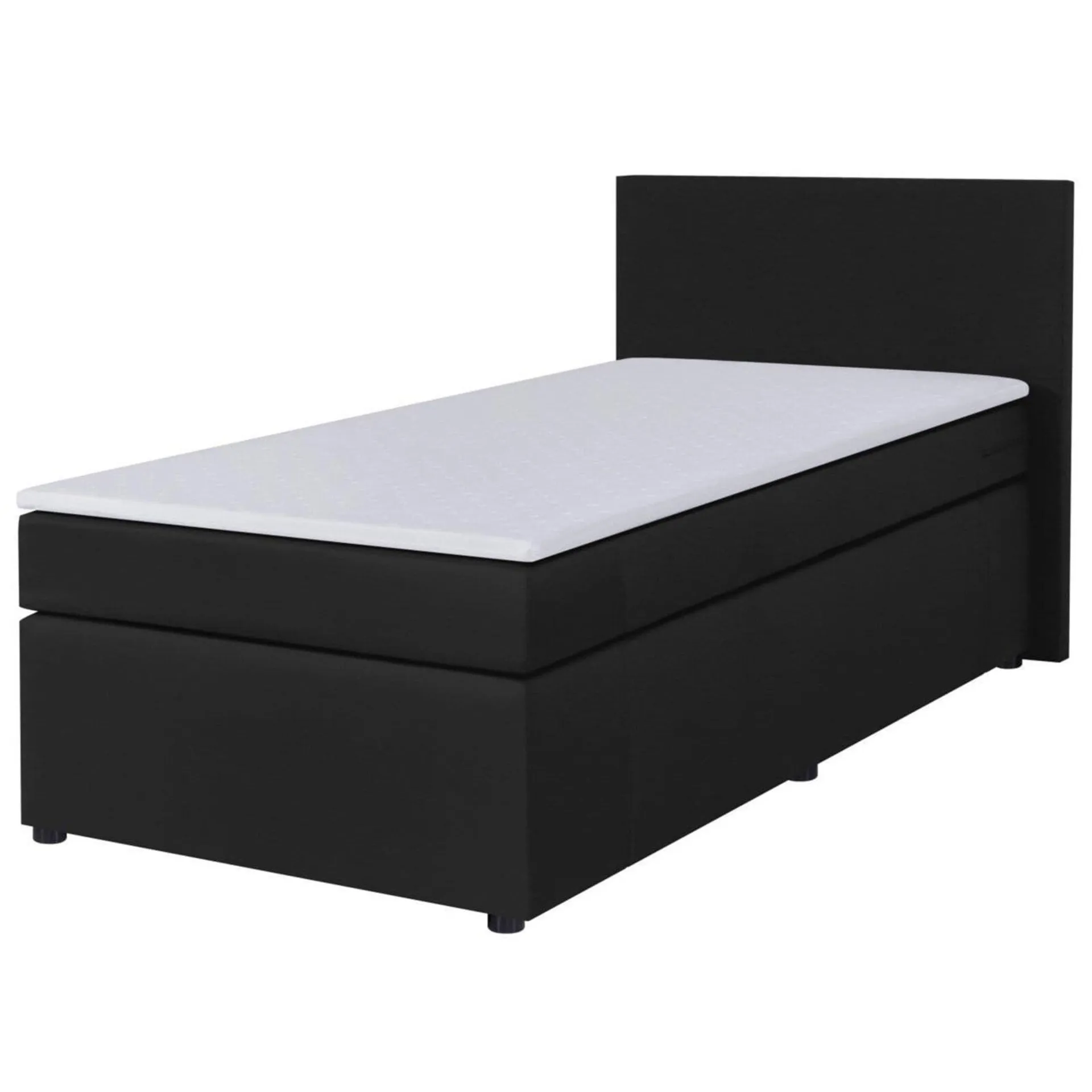 Boxspringbett - H3 - graphit - 90x200 cm