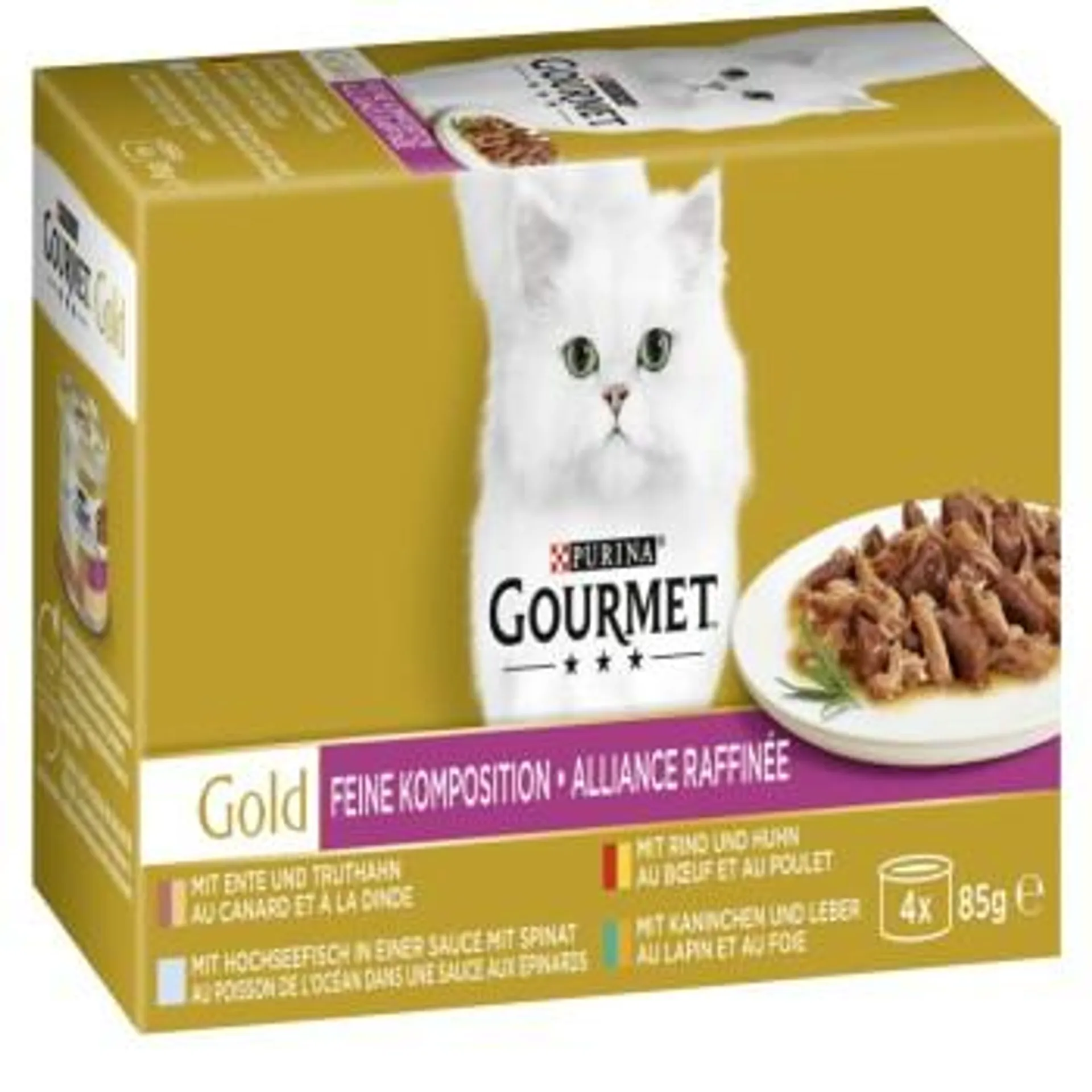 GOURMET Gold Feine Komposition 4x85g