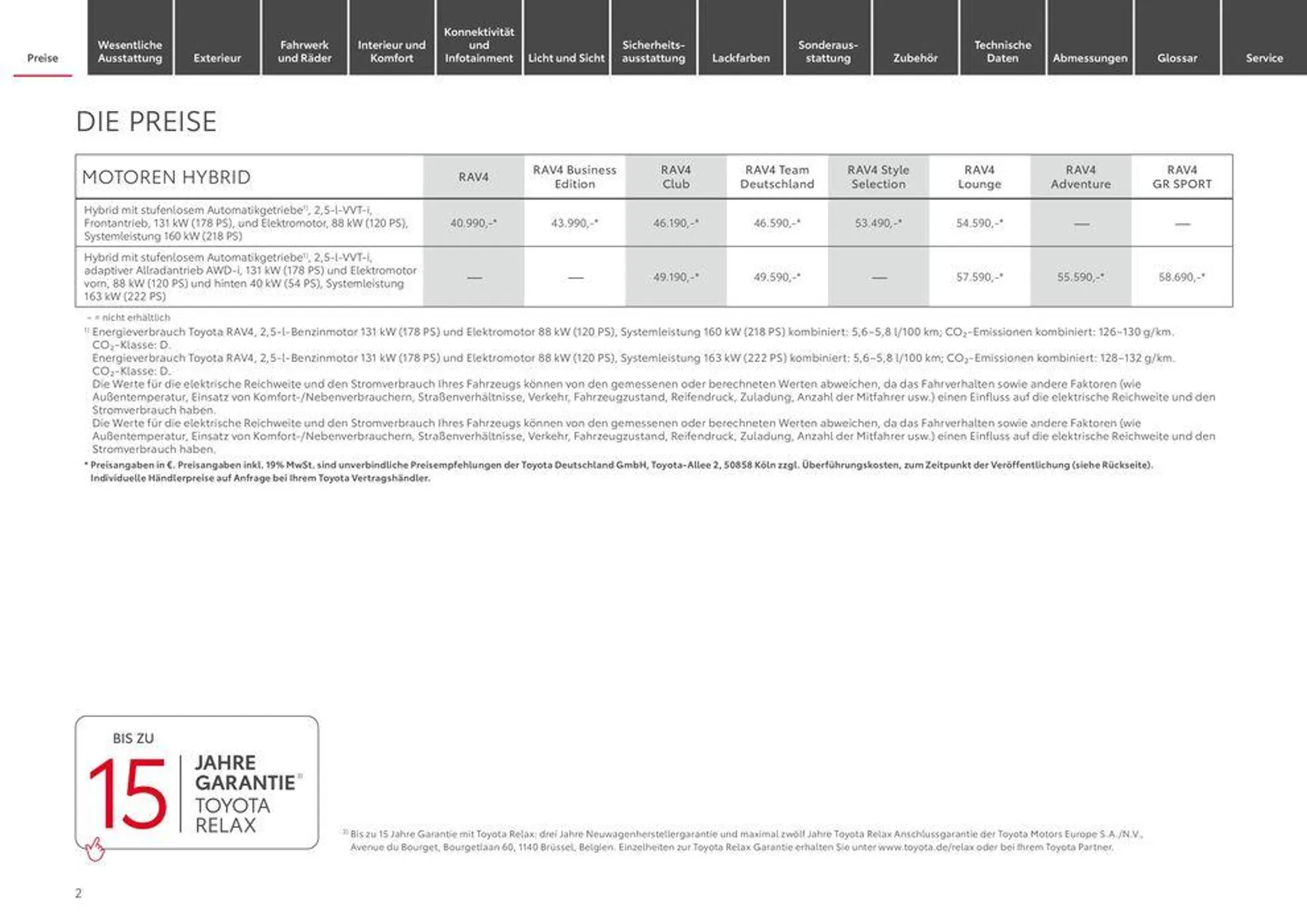 Toyota RAV4 von 11. Mai bis 11. Mai 2025 - Prospekt seite 2